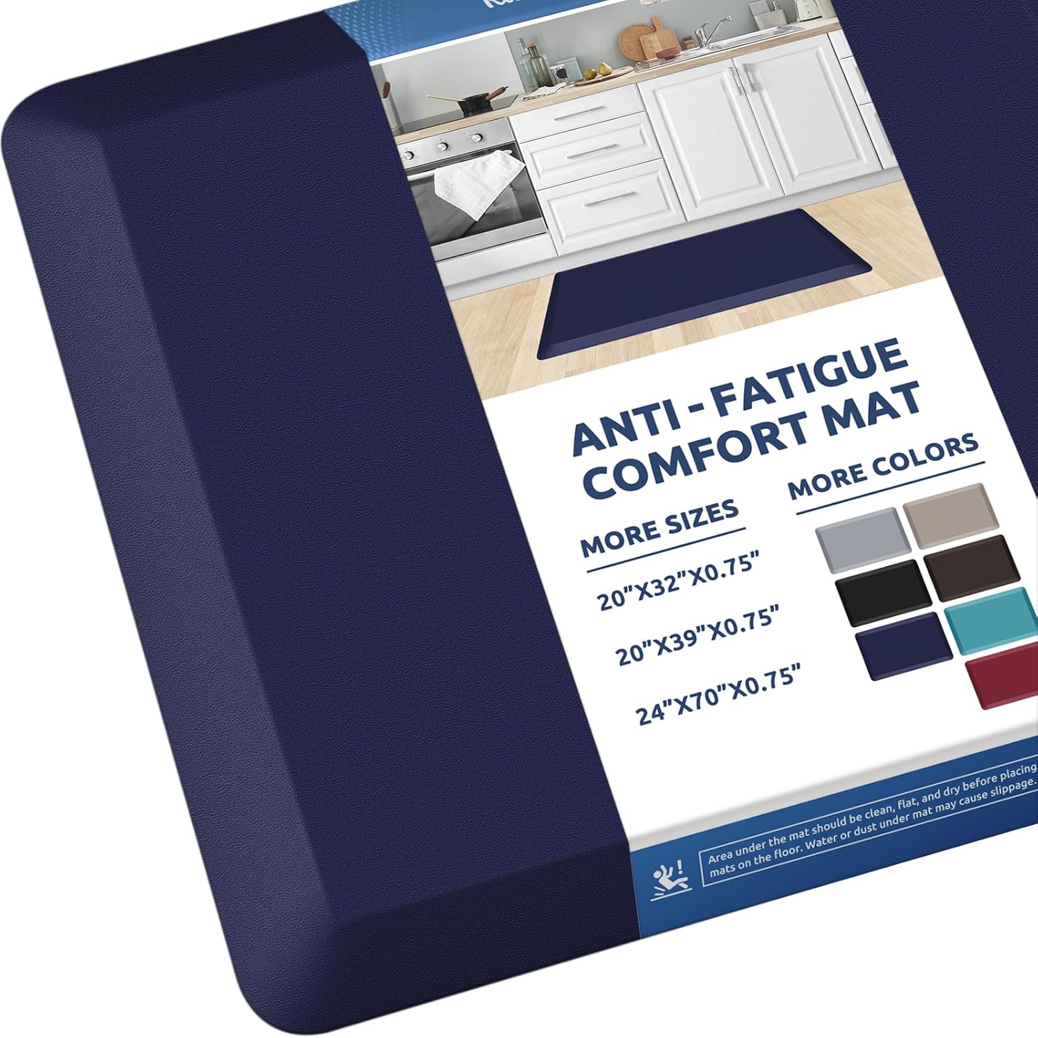 KitchenClouds Kitchen Mat Cushioned Anti Fatigue Rug 17.3