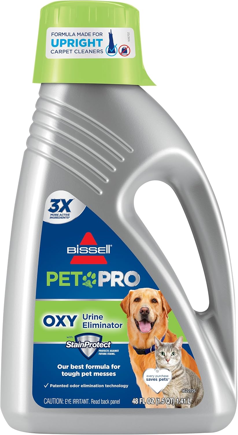 Bissell Professional Pet Urine Elimator with Oxy and Febreze Carpet Cleaner Shampoo 48 Ounce