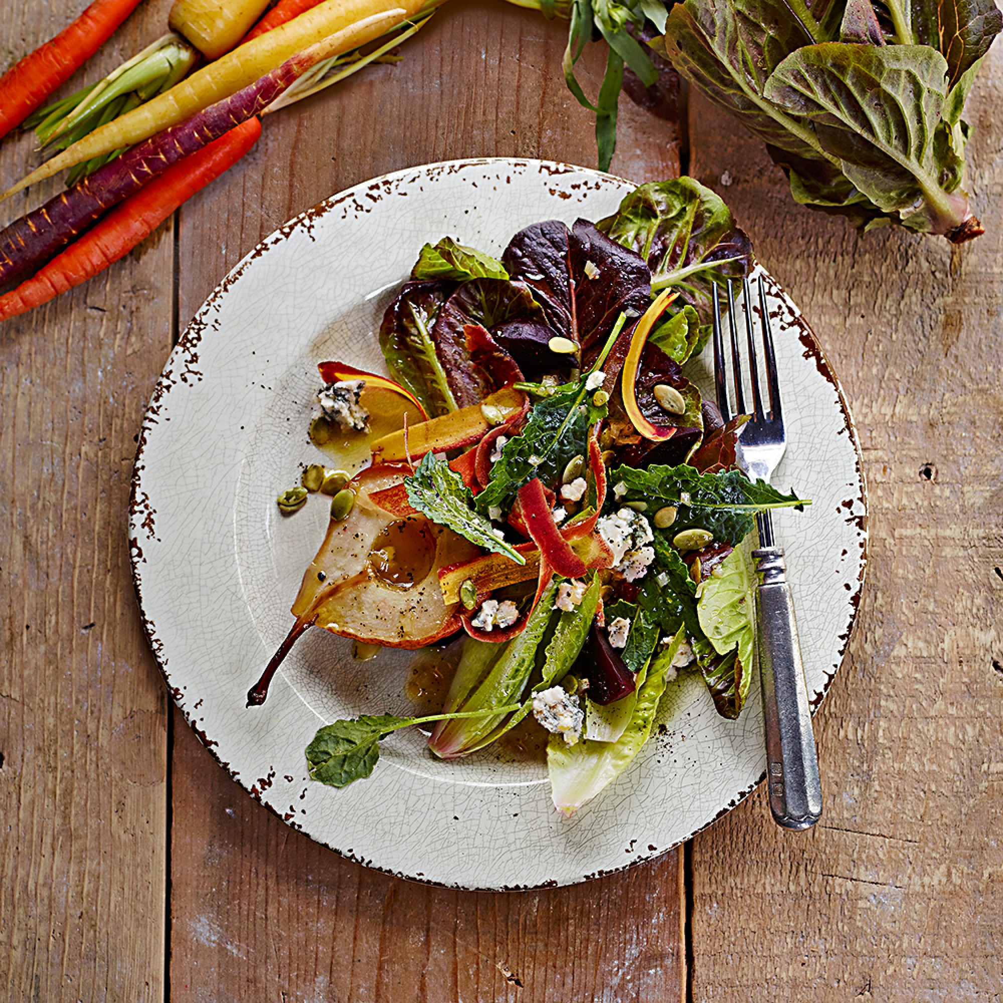 Rustic® Outdoor Melamine Salad Plates, Set of 4