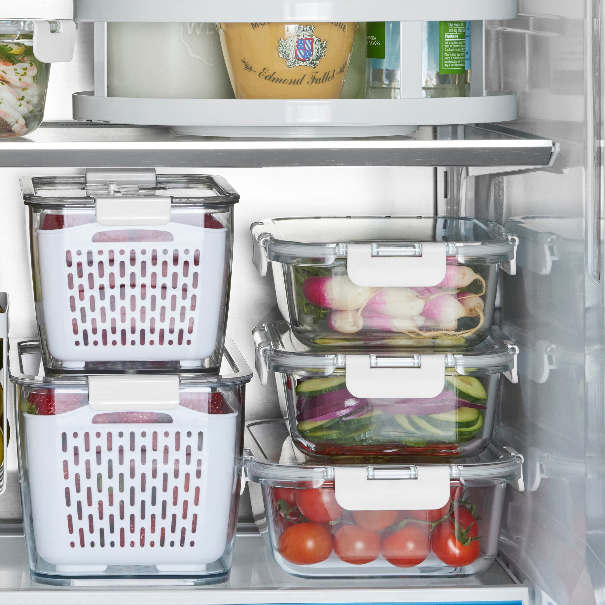 Hold Everything Rectangular Glass Food Storage Containers, 6-Piece Set