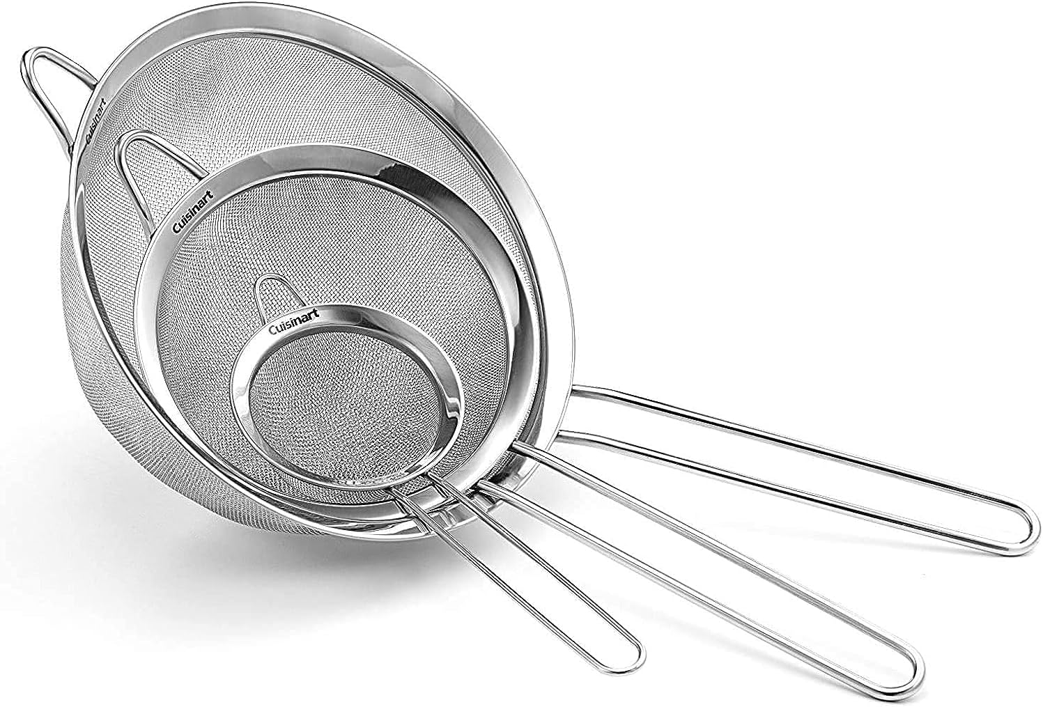 Cuisinart Mesh Strainers, 3 Count (Pack of 1) Set, CTG-00-3MS Silver