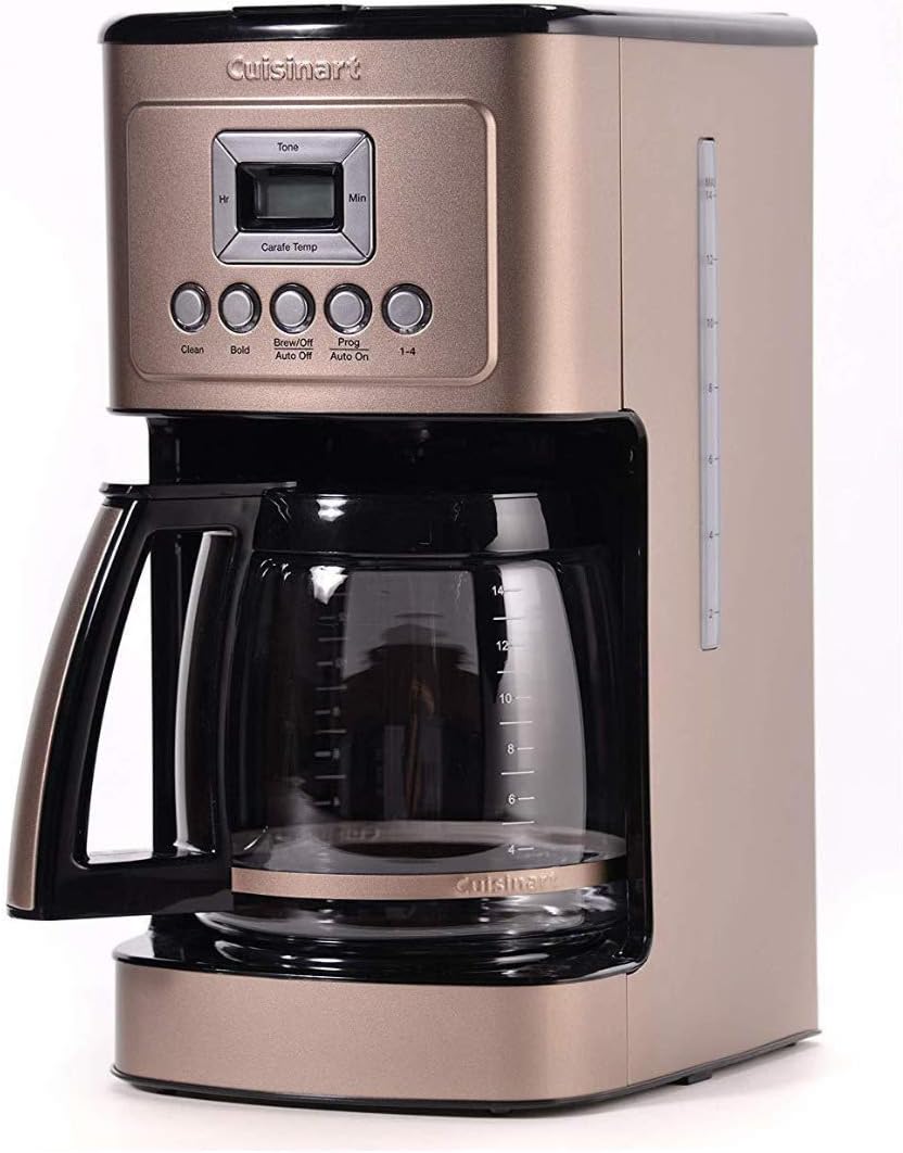Cuisinart Coffee Maker, 14-Cup Glass Carafe, Fully Automatic for Brew Strength Control & 1-4 Cup Setting, Stainless Steel, DCC-3200P1