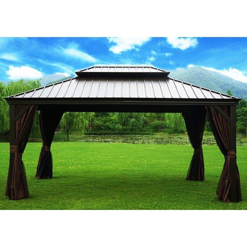 Alexander 16 Ft. W X 12 Ft. D Aluminum Patio Gazebo