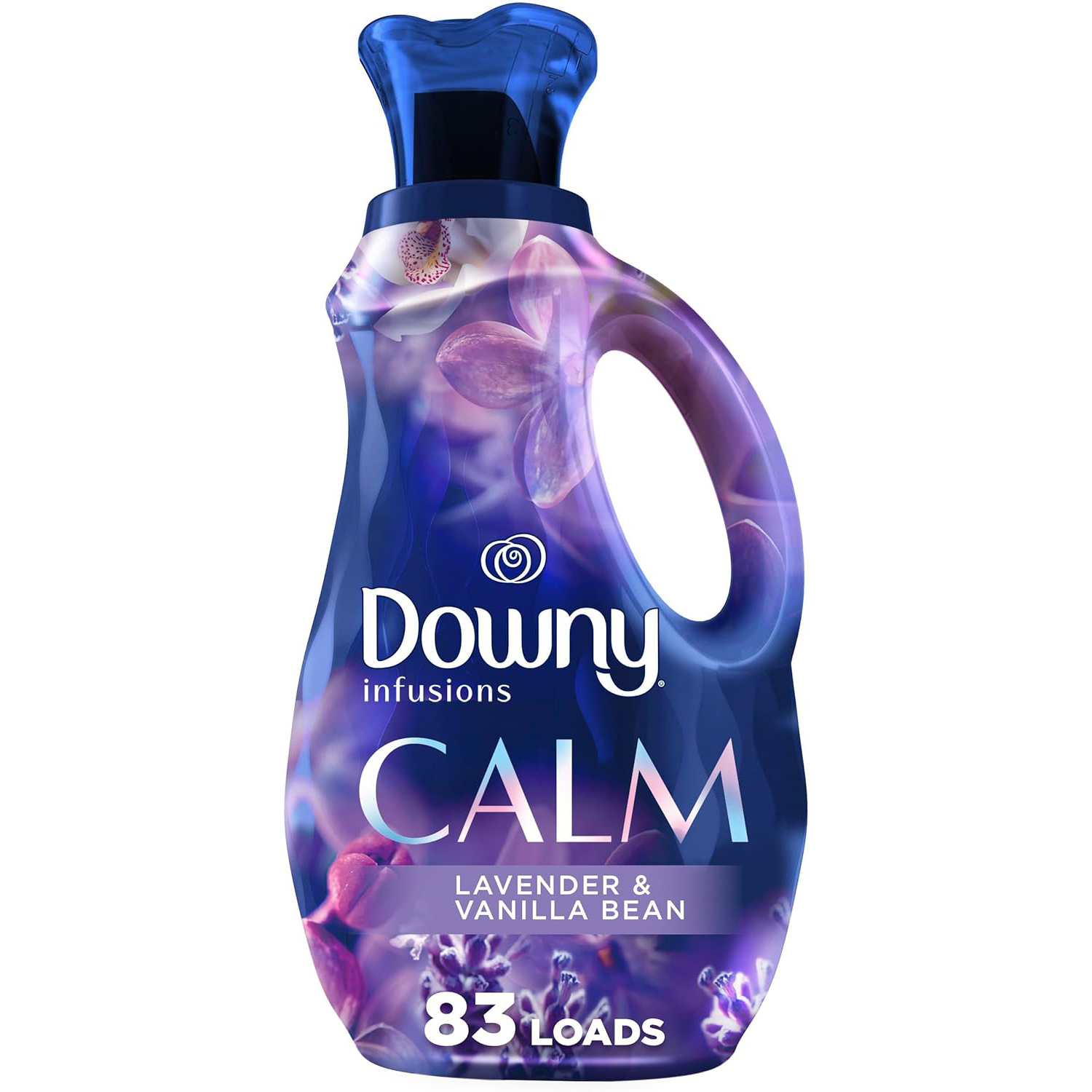 Downy Infusions Laundry Fabric Softener Liquid, CALM, Lavender and Vanilla Bean Scent, 56 fl oz (Pack of 2)
