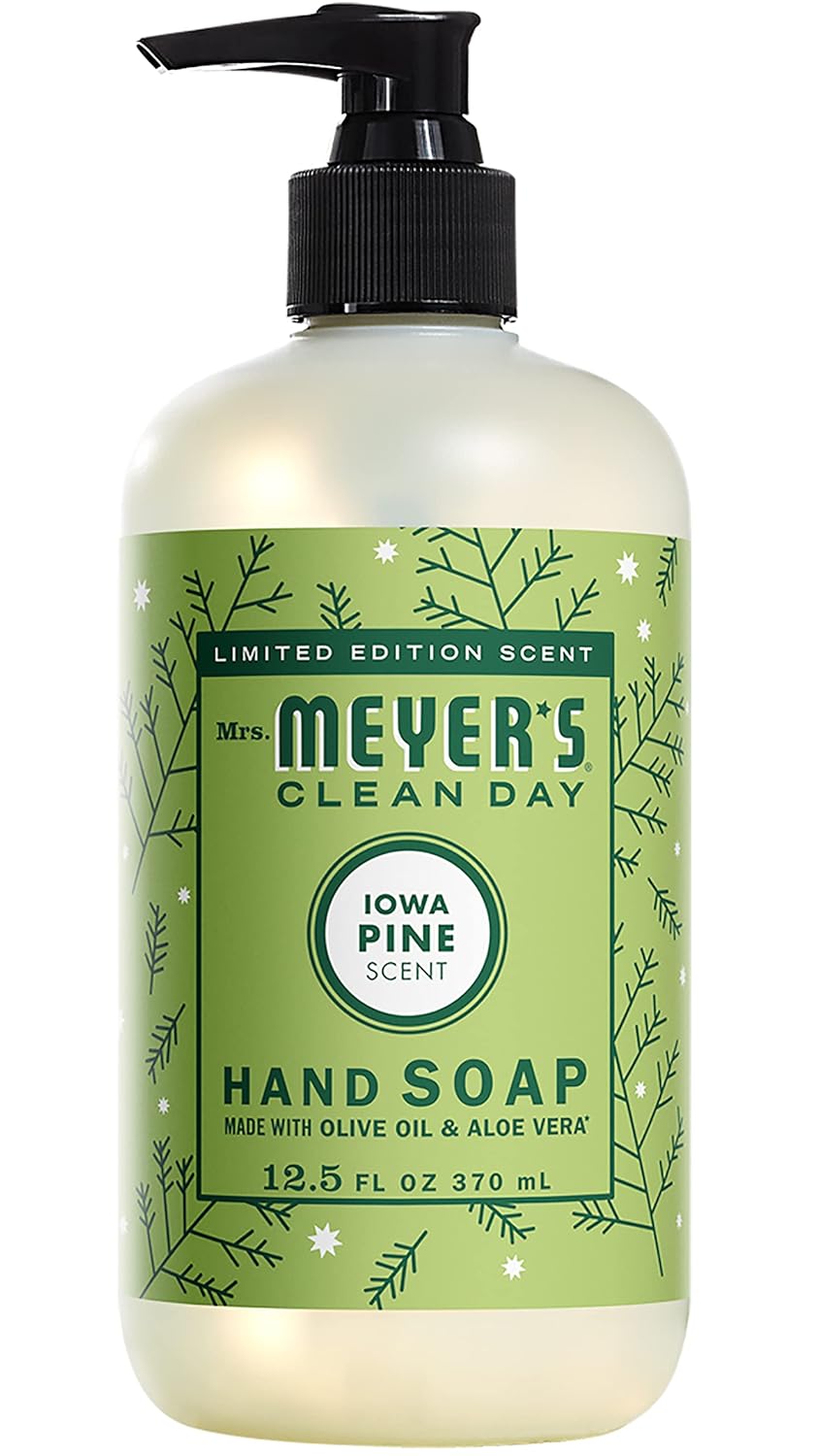 MRS. MEYER'S CLEAN DAY Hand Soap, Made with Essential Oils, Biodegradable Formula, Honeysuckle, 12.5 fl. oz - Pack of 3