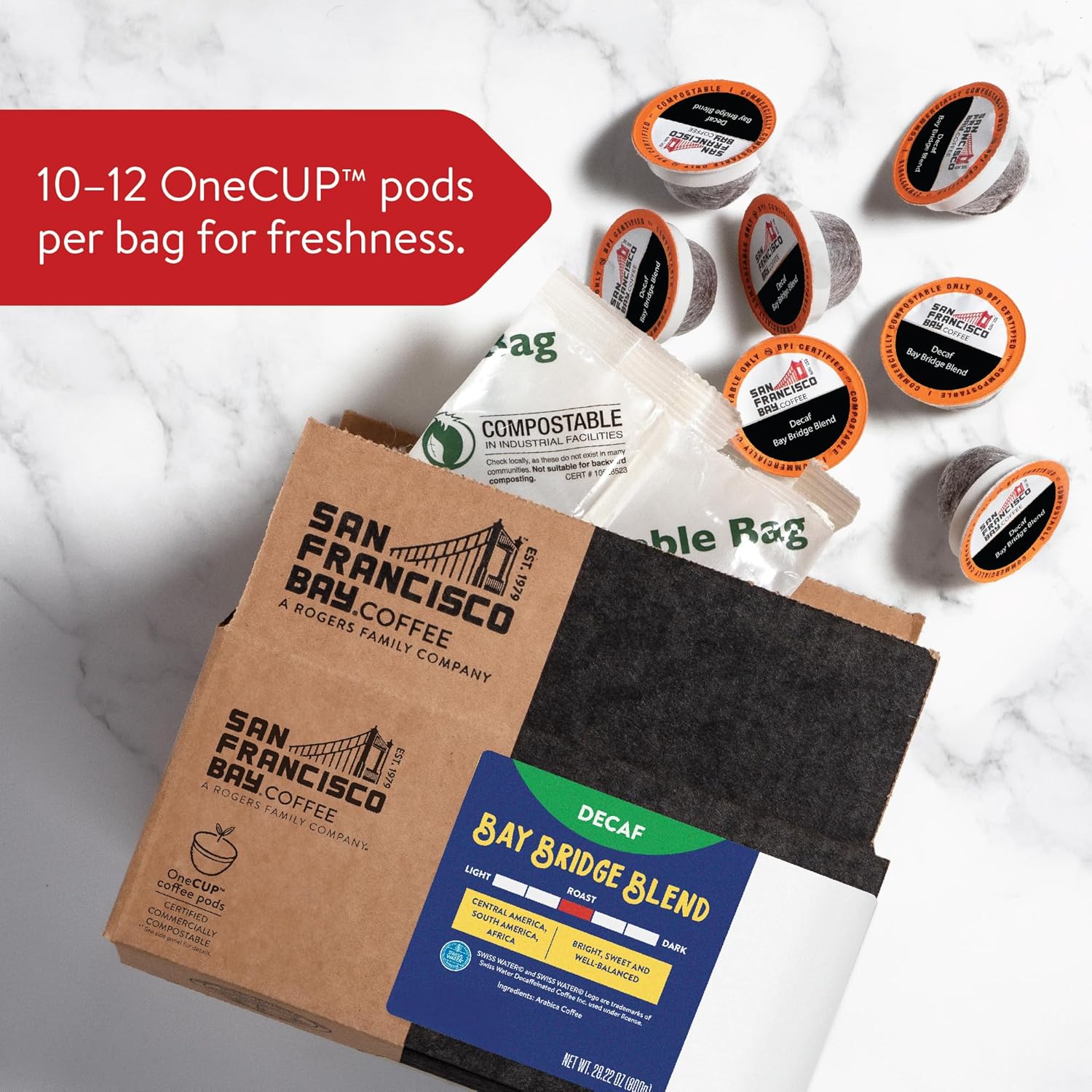 San Francisco Bay Compostable Coffee Pods - French Roast (80 Ct) K Cup Compatible including Keurig 2.0, Dark Roast
