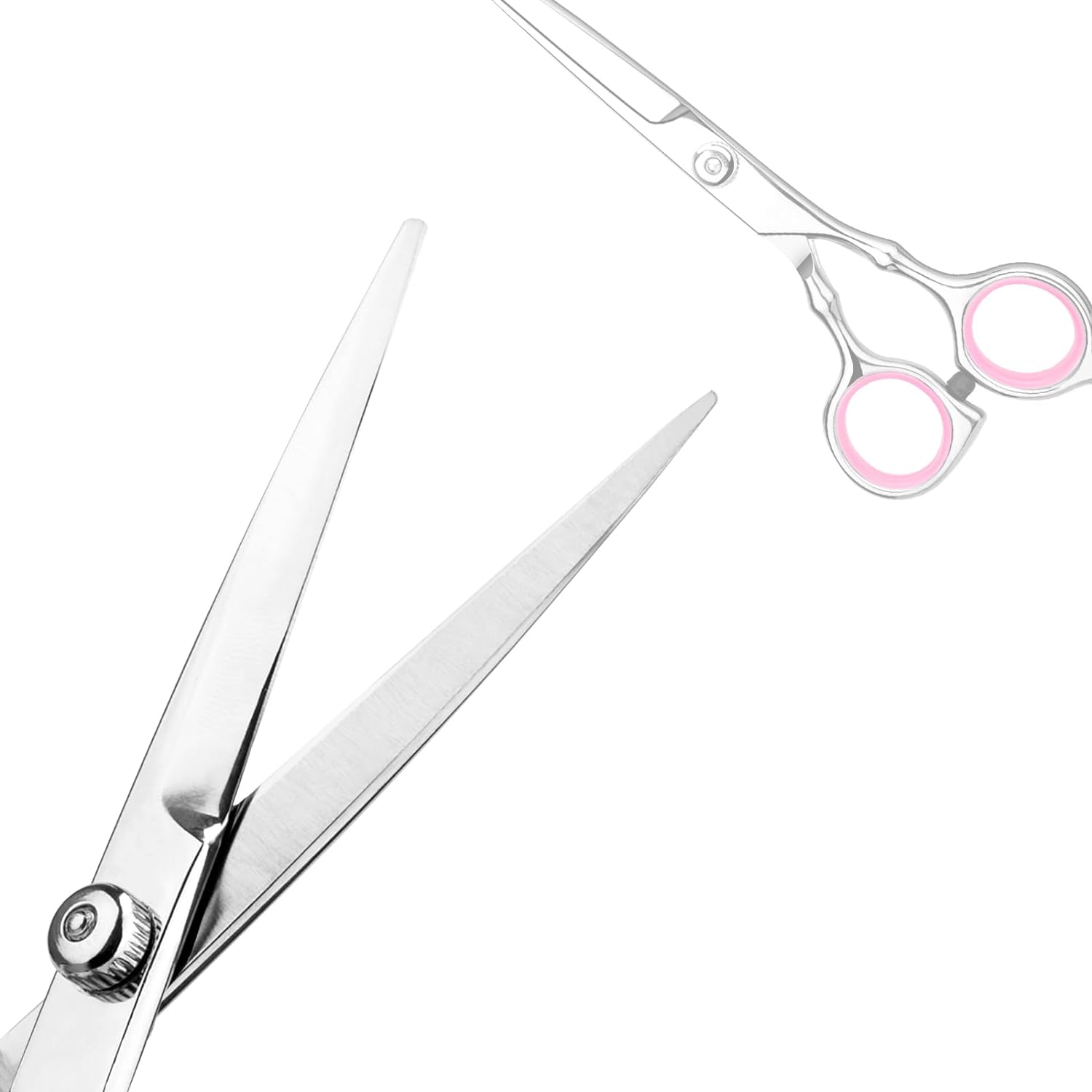 Hair Cutting Scissors Professional Home Haircutting Barber/Salon Thinning Shears Kit with Comb and Case for Men/Women (Silver)