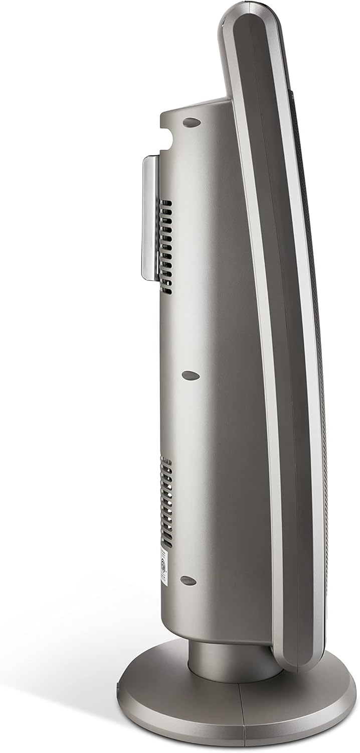 Lasko Oscillating Digital Ceramic Tower Heater for Large Rooms, with Adjustable Thermostat, Timer and Remote Control, 29 Inches, 1500W, Black, 5586