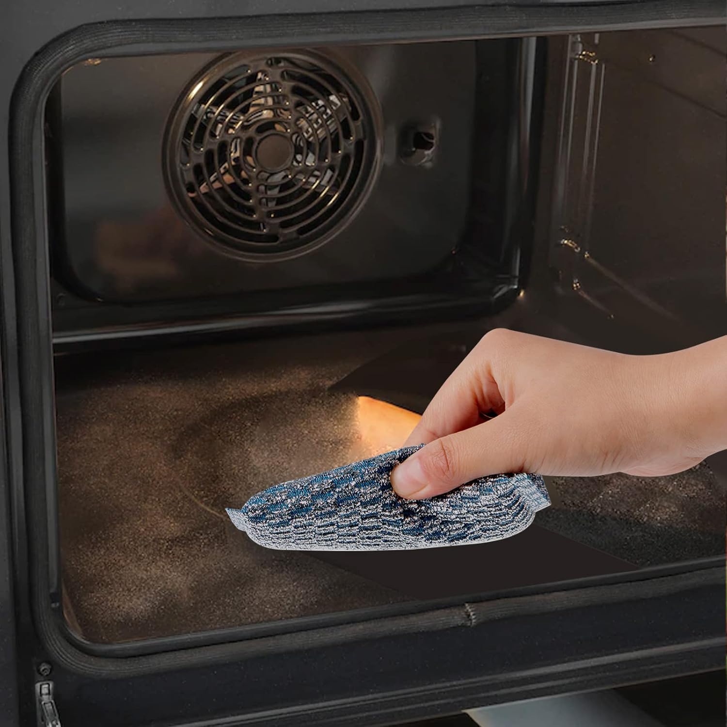 6Pcs Steel Wool Scrubbers - Flexible Scrubber Pads for Cleaning Dishes, Pots, Pans, Grills and Sinks