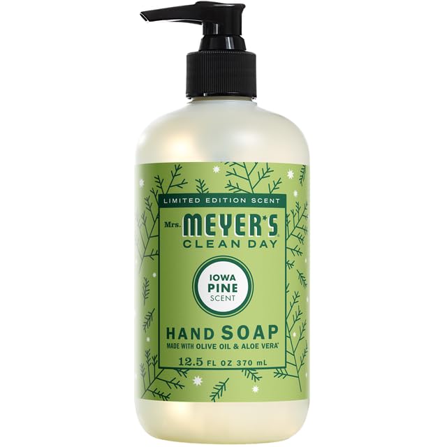 MRS. MEYER'S CLEAN DAY Hand Soap, Made with Essential Oils, Biodegradable Formula, Honeysuckle, 12.5 fl. oz - Pack of 3