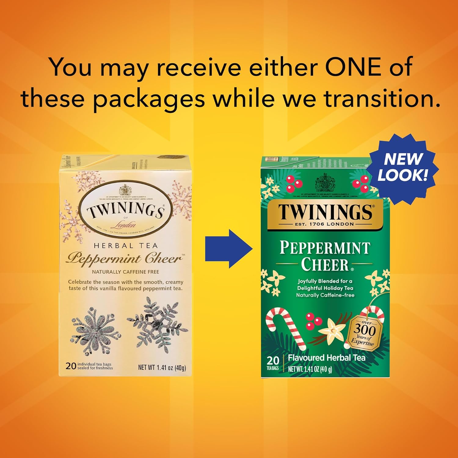 Twinings English Breakfast Black Tea Individually Wrapped Bags, 100 Count (Pack of 1), Smooth, Flavourful, and Robust, Caffeinated, Enjoy Hot or Iced | Packaging May Vary