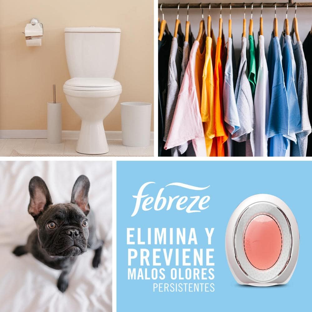 Febreze Small Spaces Air Freshener Linen & Sky, .25 fl. oz., Pack of 4