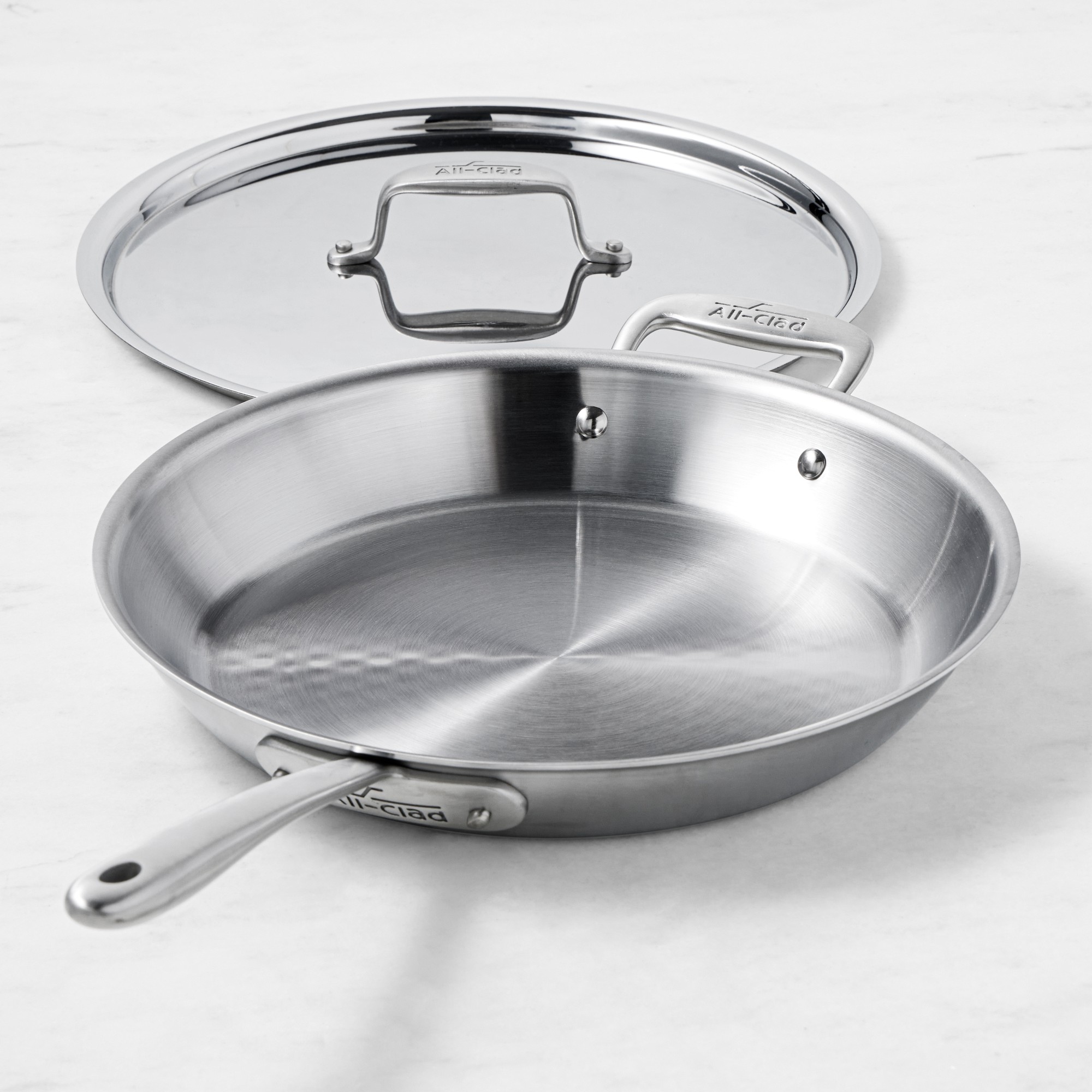 All-Clad Collective Stainless-Steel Covered Fry Pan, 12 1/2