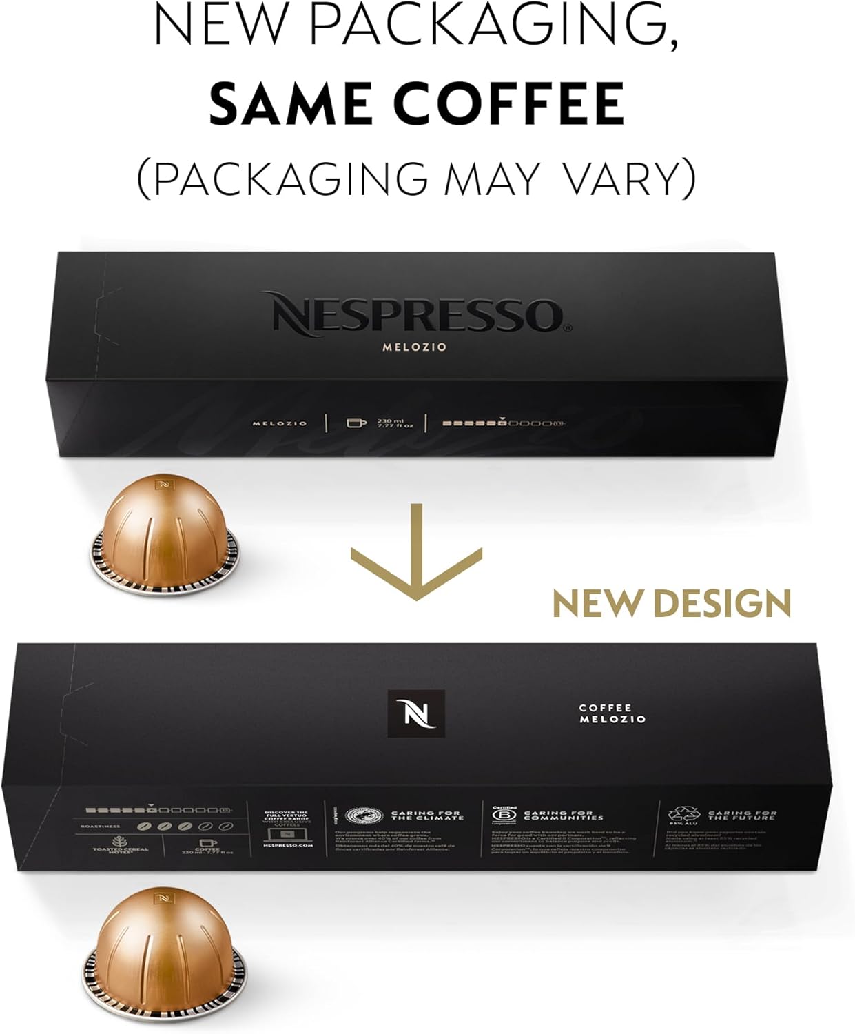 Nespresso Capsules Vertuo, Variety Pack, Medium and Dark Roast Coffee, 30 Count Coffee Pods, Brews 7.8 oz.