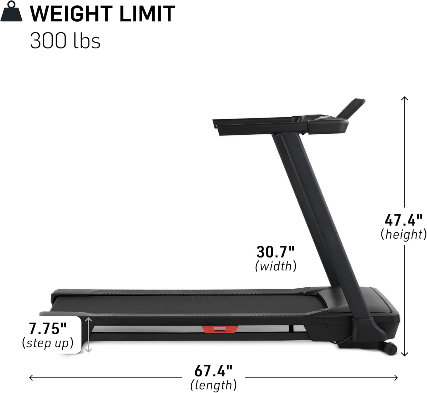 NordicTrack T Series: Perfect Treadmills for Home Use, Walking or Running Treadmill with Incline, Bluetooth Enabled, 300 lbs User Capacity
