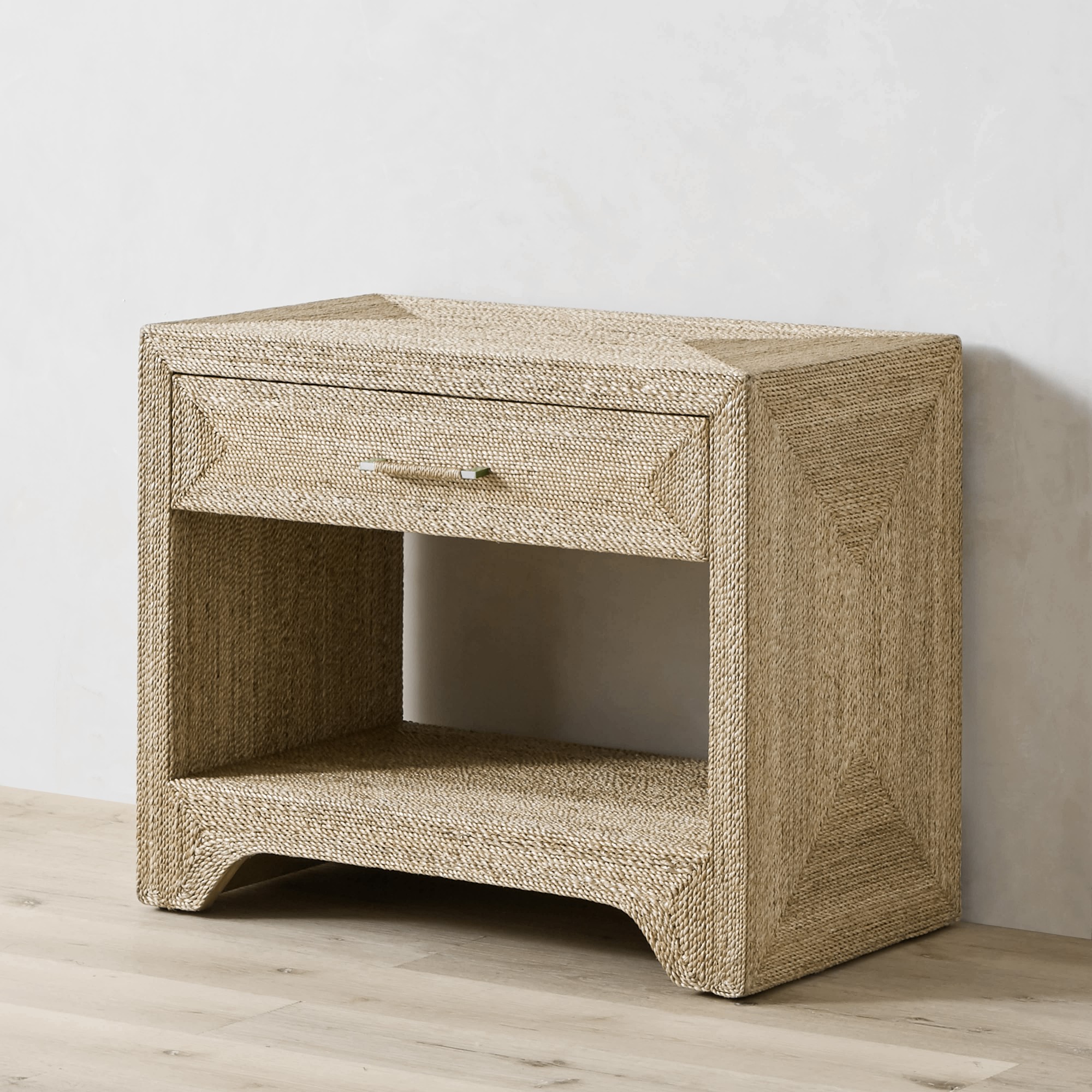 Point Reyes 1-Drawer Woven Nightstand (32