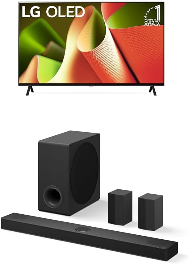 LG 77-Inch Class OLED B4 Series Smart TV 4K Processor Flat Screen with Magic Remote AI-Powered with Alexa Built-in (OLED77B4PUA, 2024)