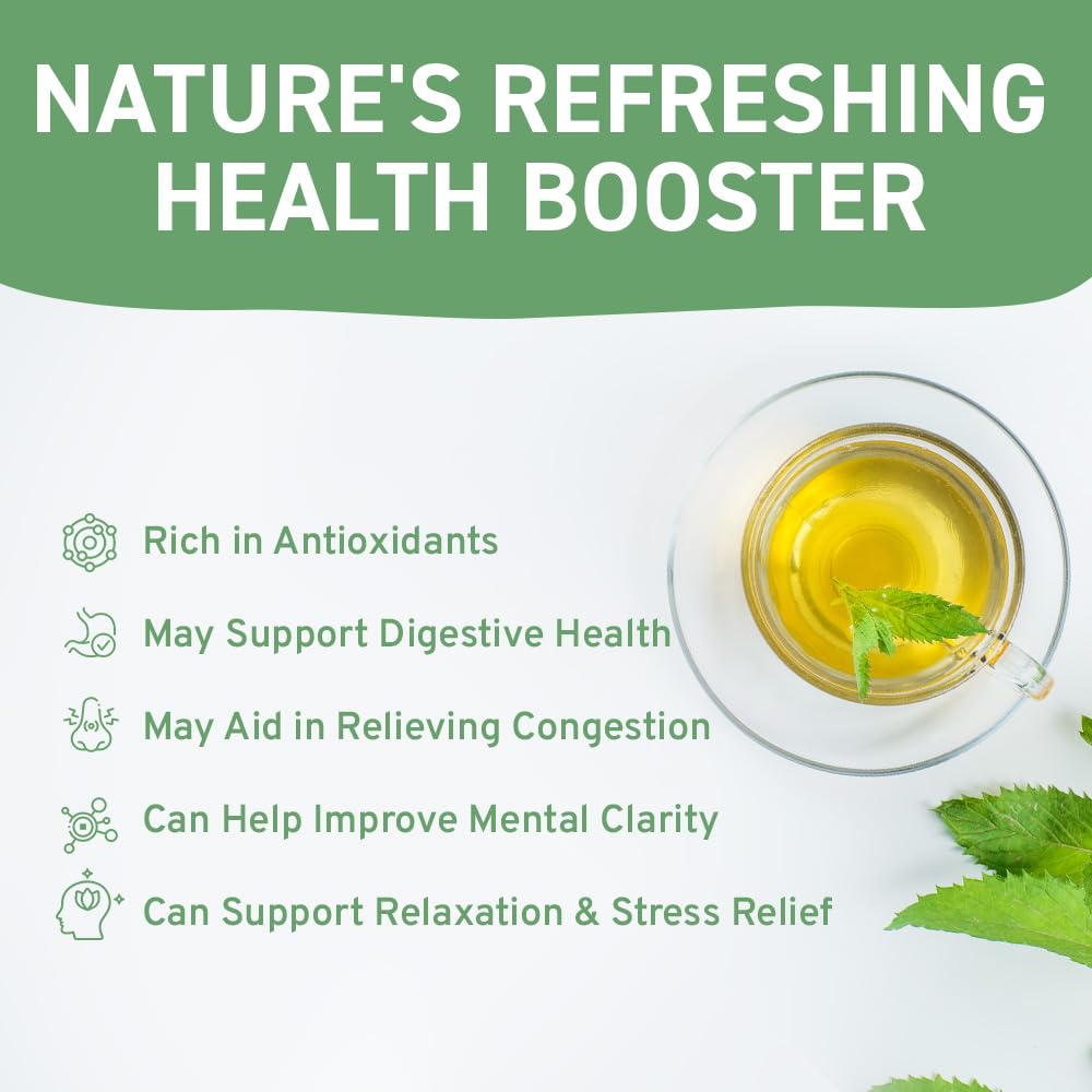 HANDPICK, Peppermint Tea, Eco-Conscious Tea Bags - 100 Count | Caffeine Free, Non-GMO | Minty, Fresh & Cool flavor | Direct From Source