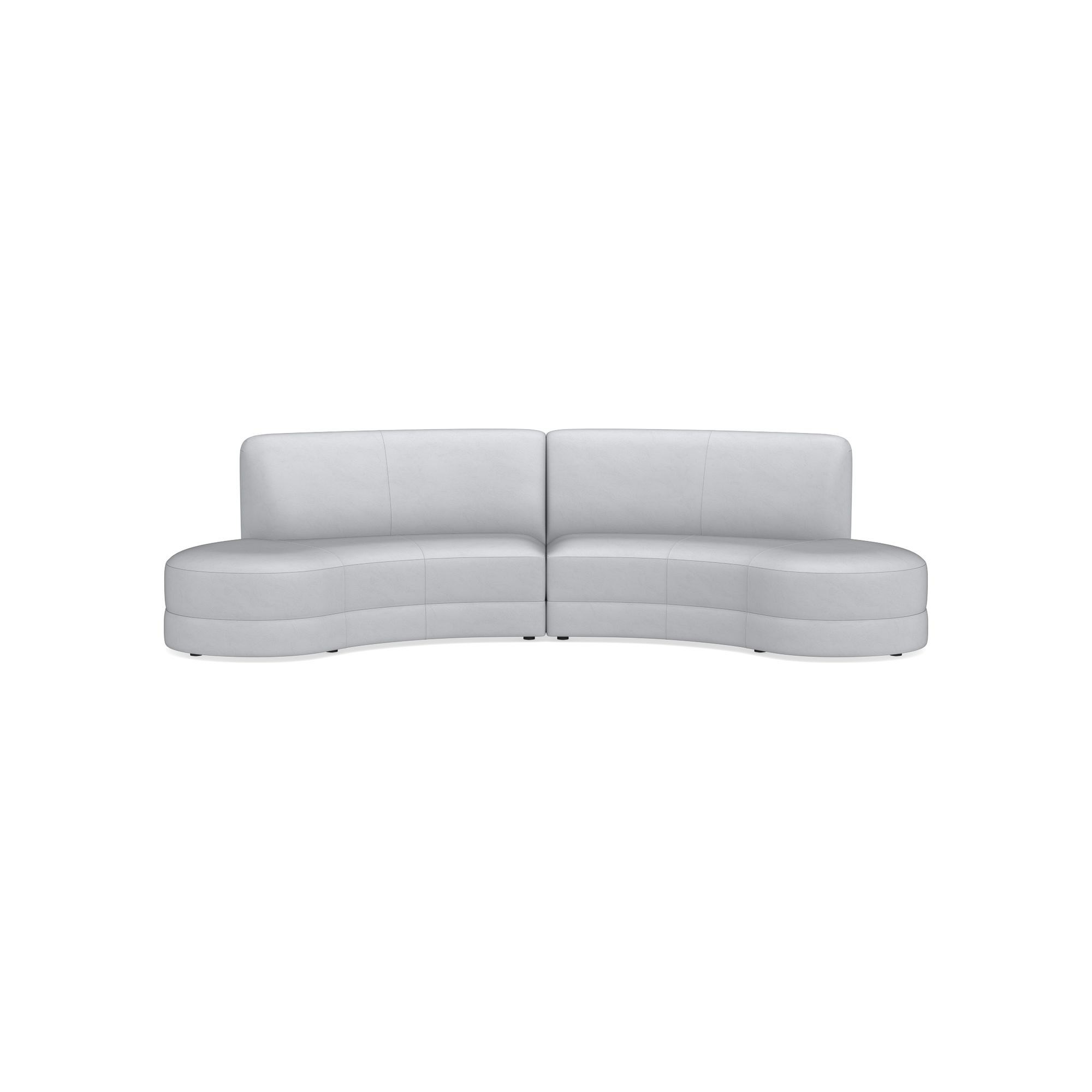 Capri 2-Piece Bumper Armless Sectional (132