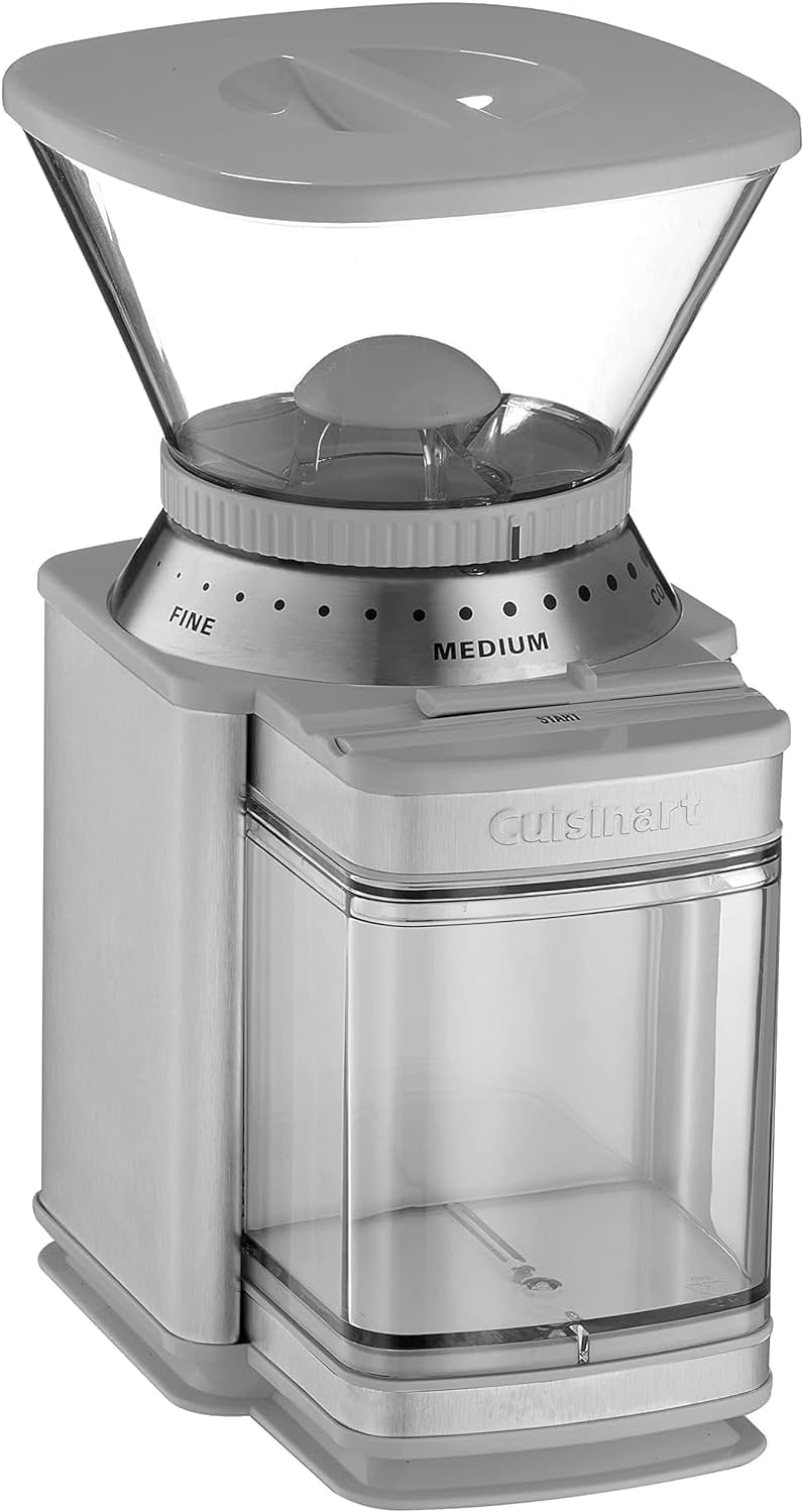 CUISINART Coffee Grinder, Electric Burr One-Touch Automatic Grinder with18-Position Grind Selector, Stainless Steel, DBM-8P1