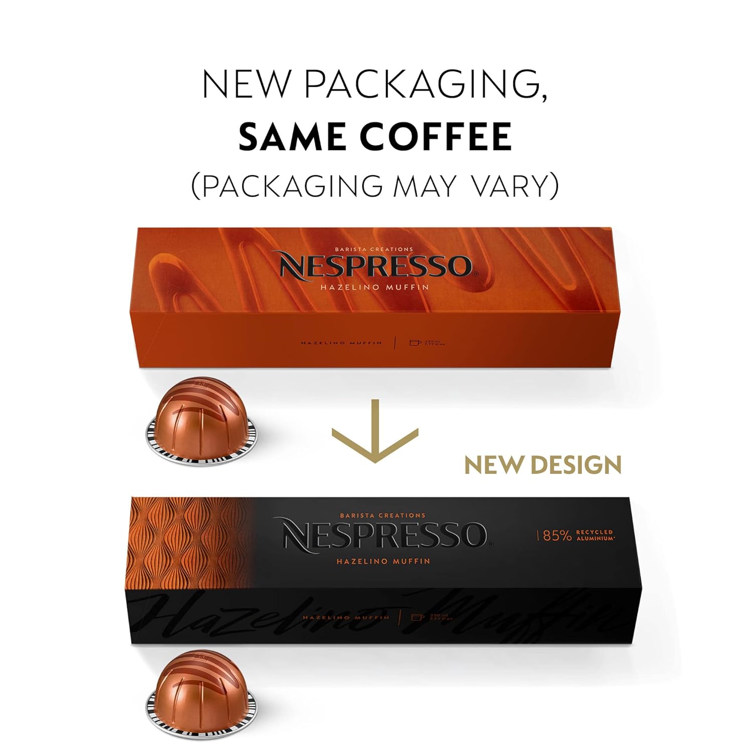 Nespresso Capsules Vertuo, Barista Flavored Pack, Medium Roast Coffee, 30 Count Coffee Pods, Brews 7.8oz.