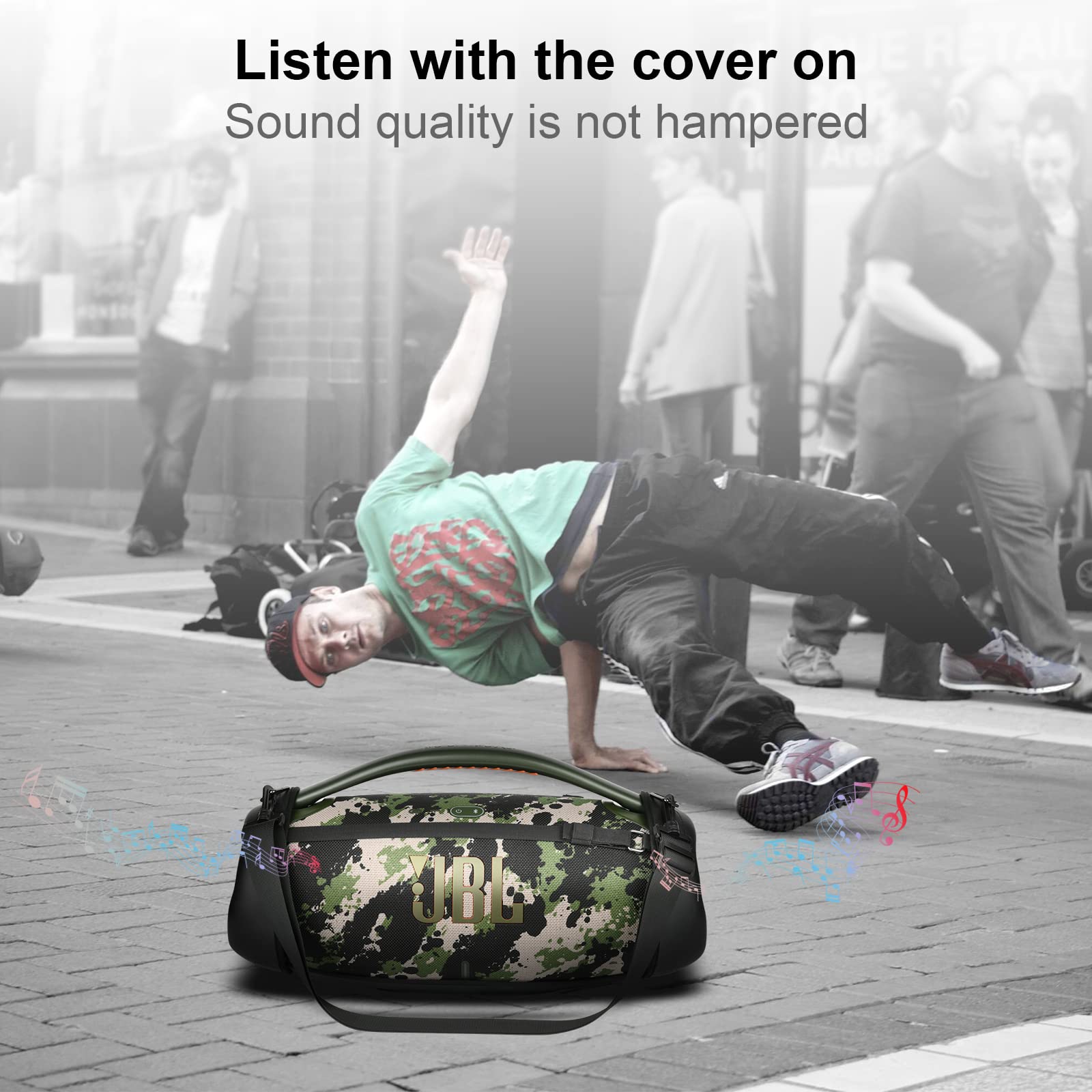 Travel Carrying Strap for JBL Boombox 3/Boombox 3 Wi-Fi Waterproof Portable Bluetooth Speaker
