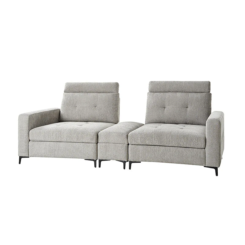 Constantin Modern Storage Button-Tufted Sectional Sofa with Adjustable Backrest
