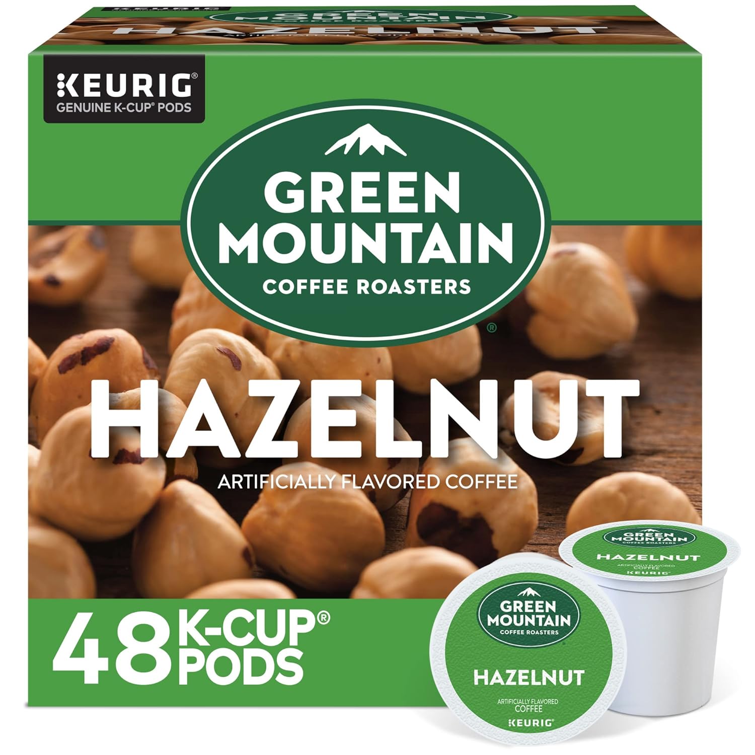 Green Mountain Coffee Roasters Caramel Vanilla Cream Keurig Single-Serve K-Cup pods, Light Roast Coffee, 72 Count (6 Packs of 12)