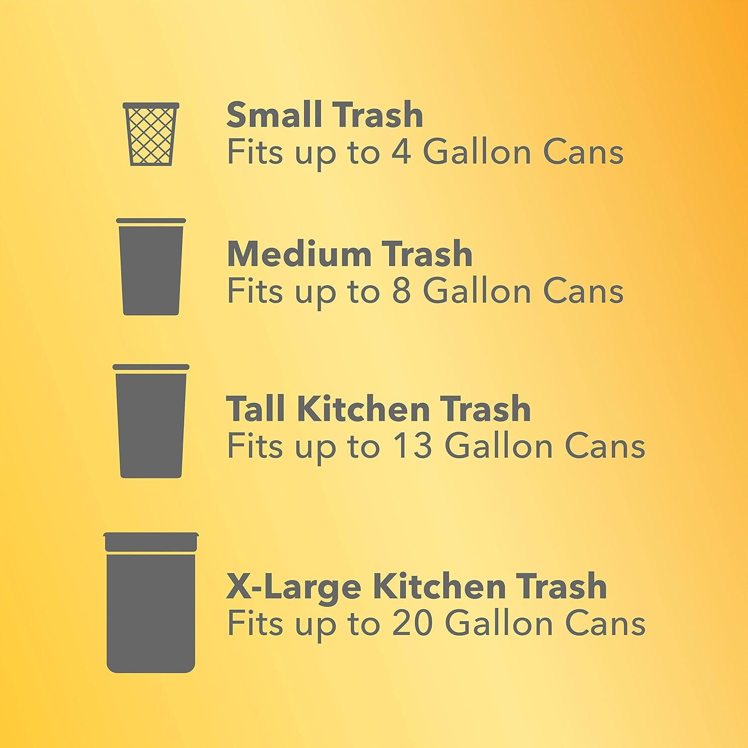 Glad Trash Bags, ForceFlexPlus XL X-Large Kitchen Drawstring Garbage Bags - 20 Gallon Grey Trash Bag, Fresh Clean with Febreze Freshness 80 Count (Package May Vary)