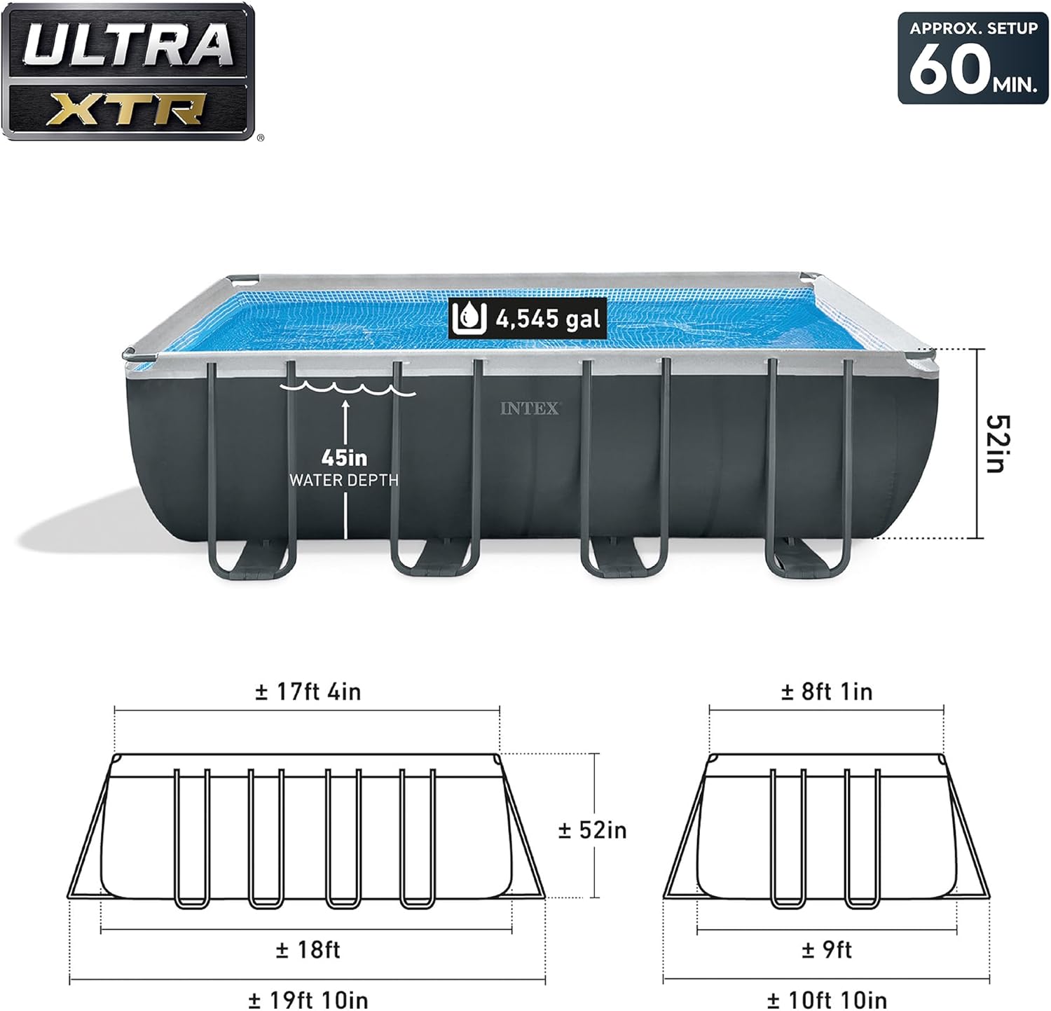 Intex 32' x 16' x 52