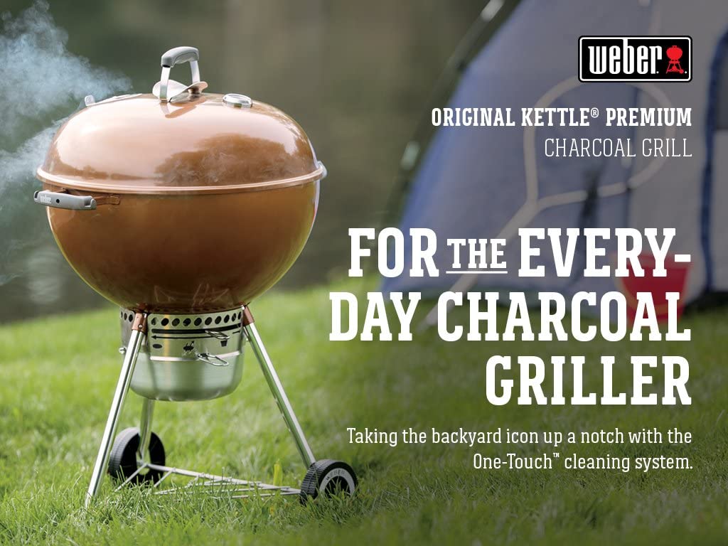 Weber Original Kettle Premium Charcoal Grill, 22-Inch, Black