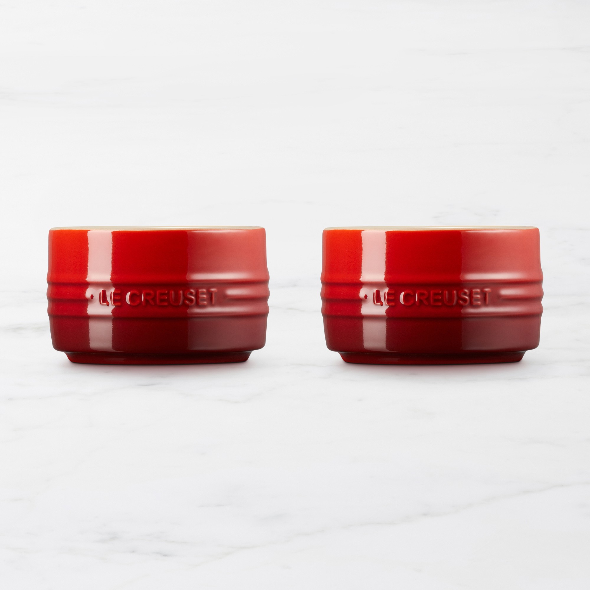 Le Creuset Stoneware Round Straight Wall Ramekin, Set of 2
