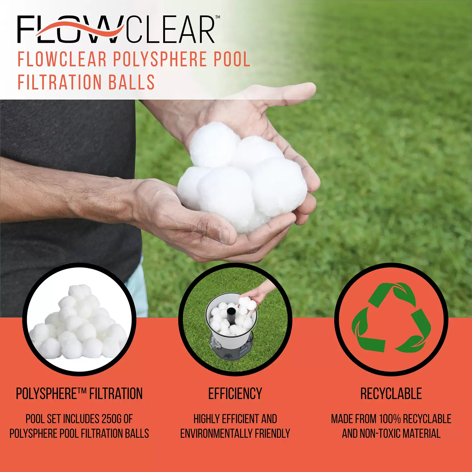 Bestway Power Steel Round Above Ground Pool Set, 18’ x 48”.