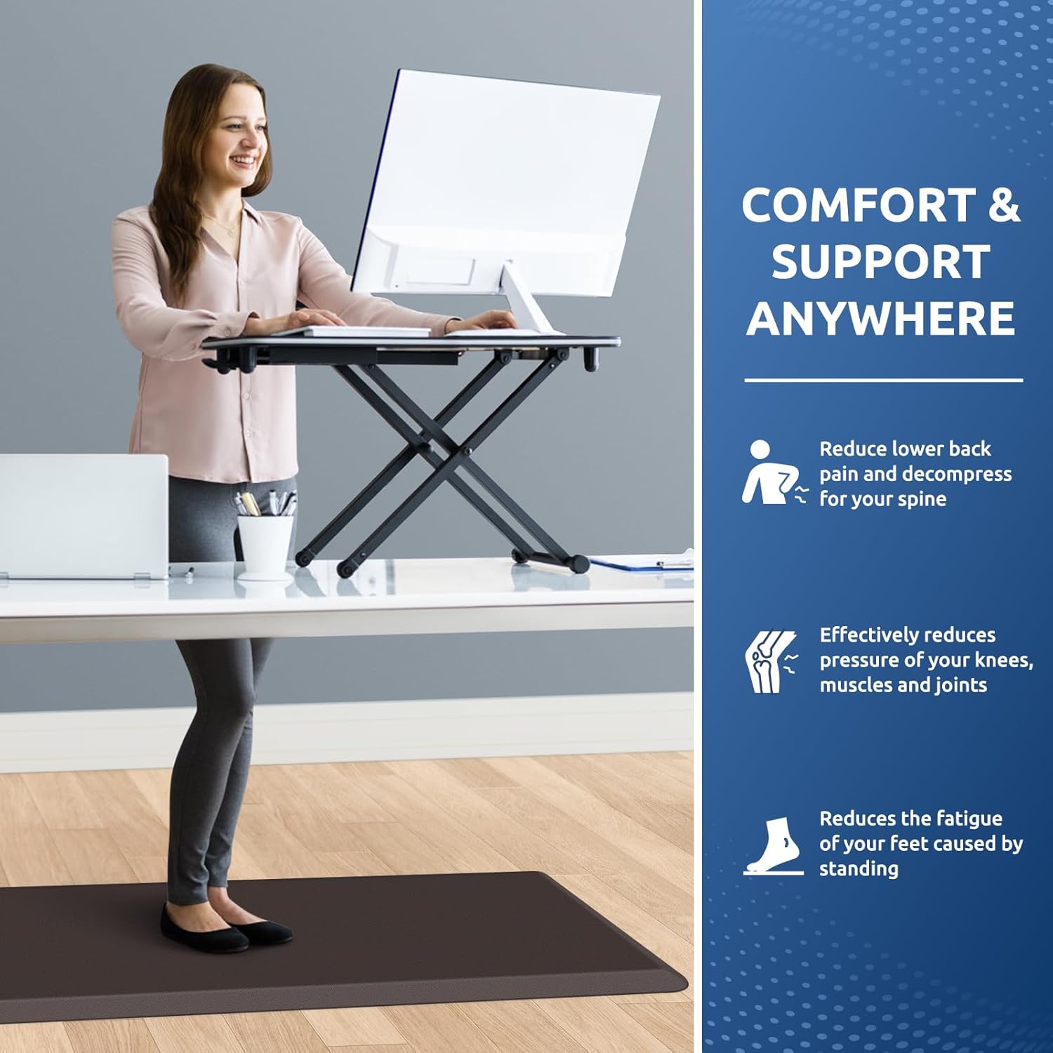 KitchenClouds Kitchen Mat Cushioned Anti Fatigue Rug 17.3