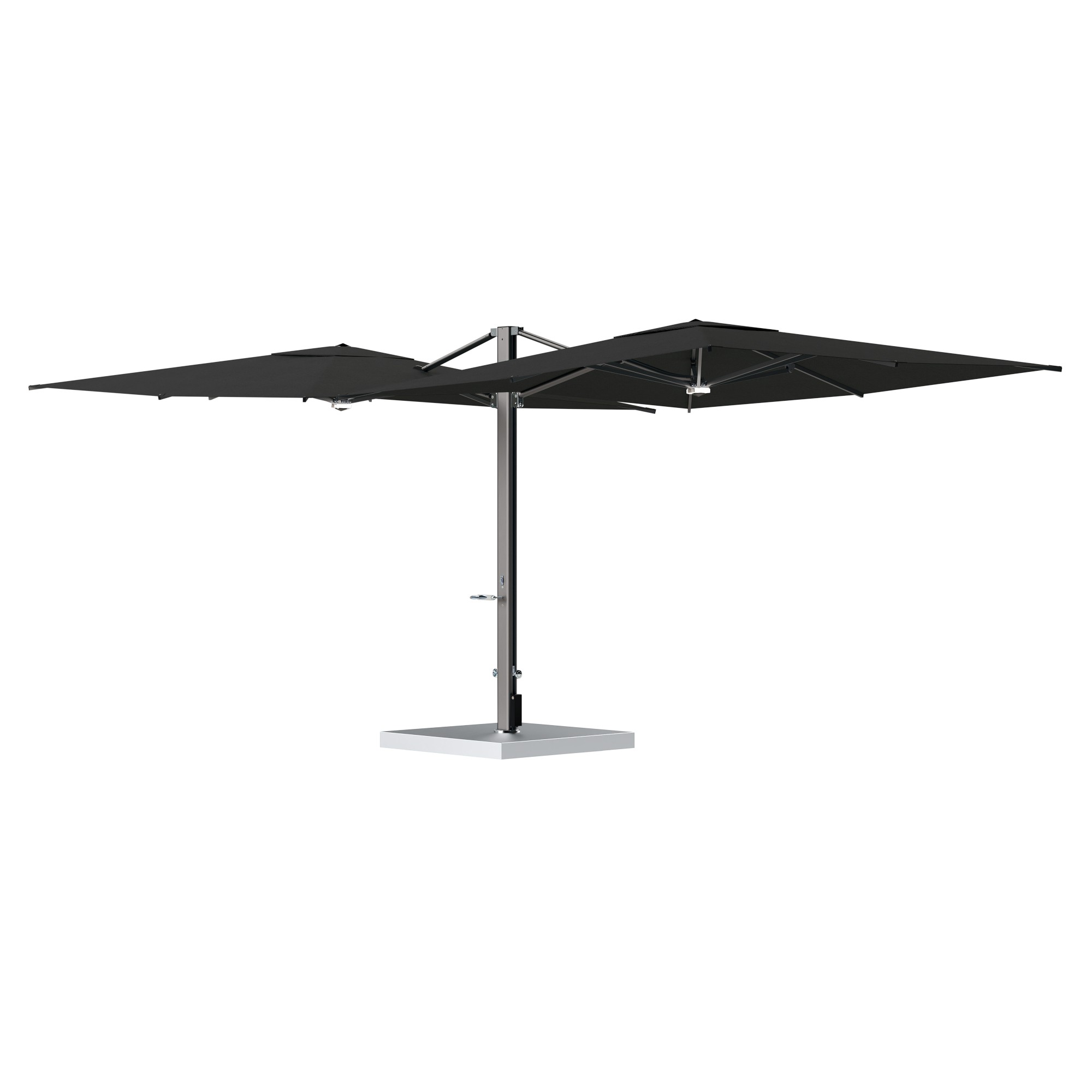 10' Sqaure Performance Dual Cantilever Umbrella