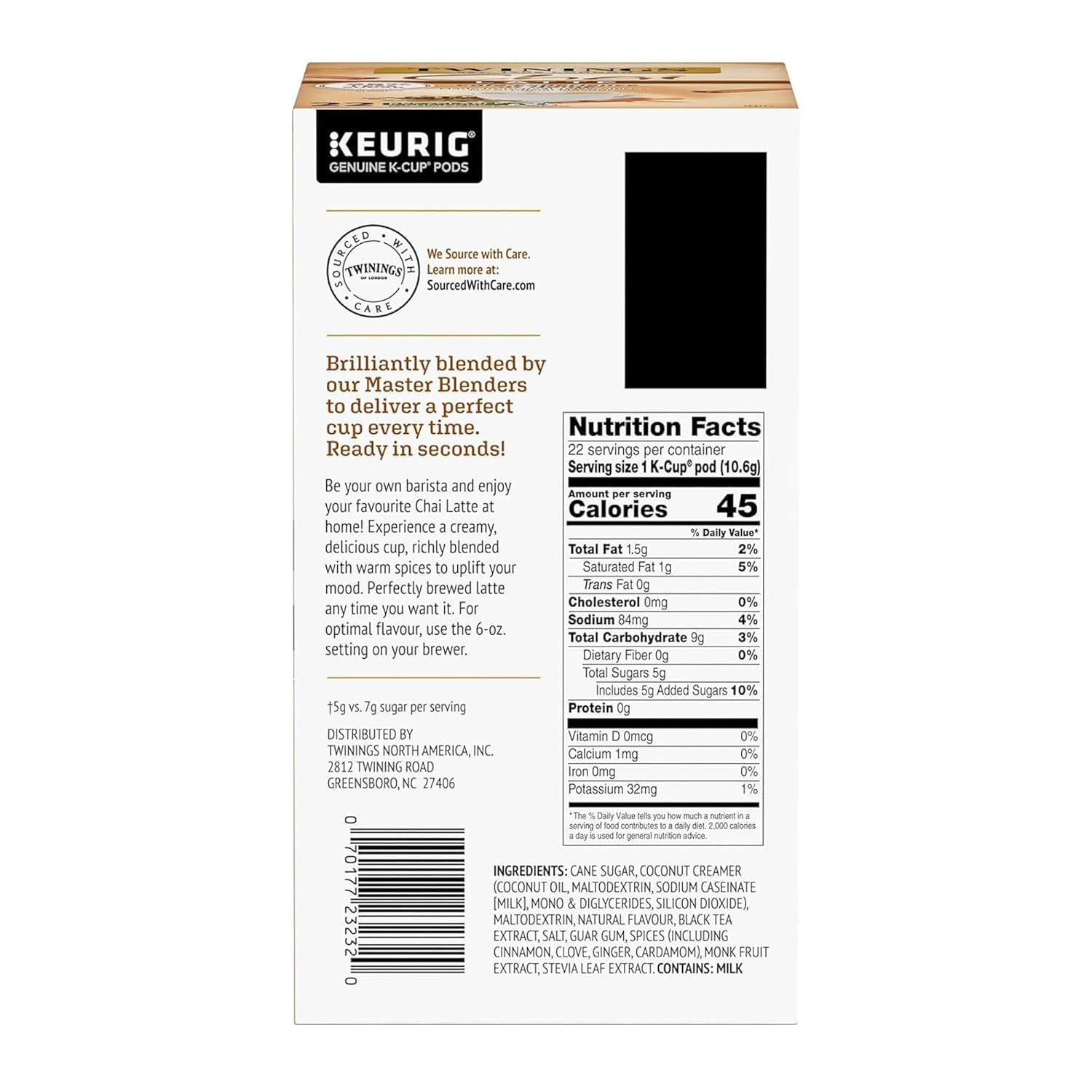 Twinings English Breakfast Black Tea K-Cup Pods for Keurig, 24 Count (Pack of 1), Smooth, Flavourful, Robust, Caffeinated, Enjoy Hot or Iced | Packaging May Vary