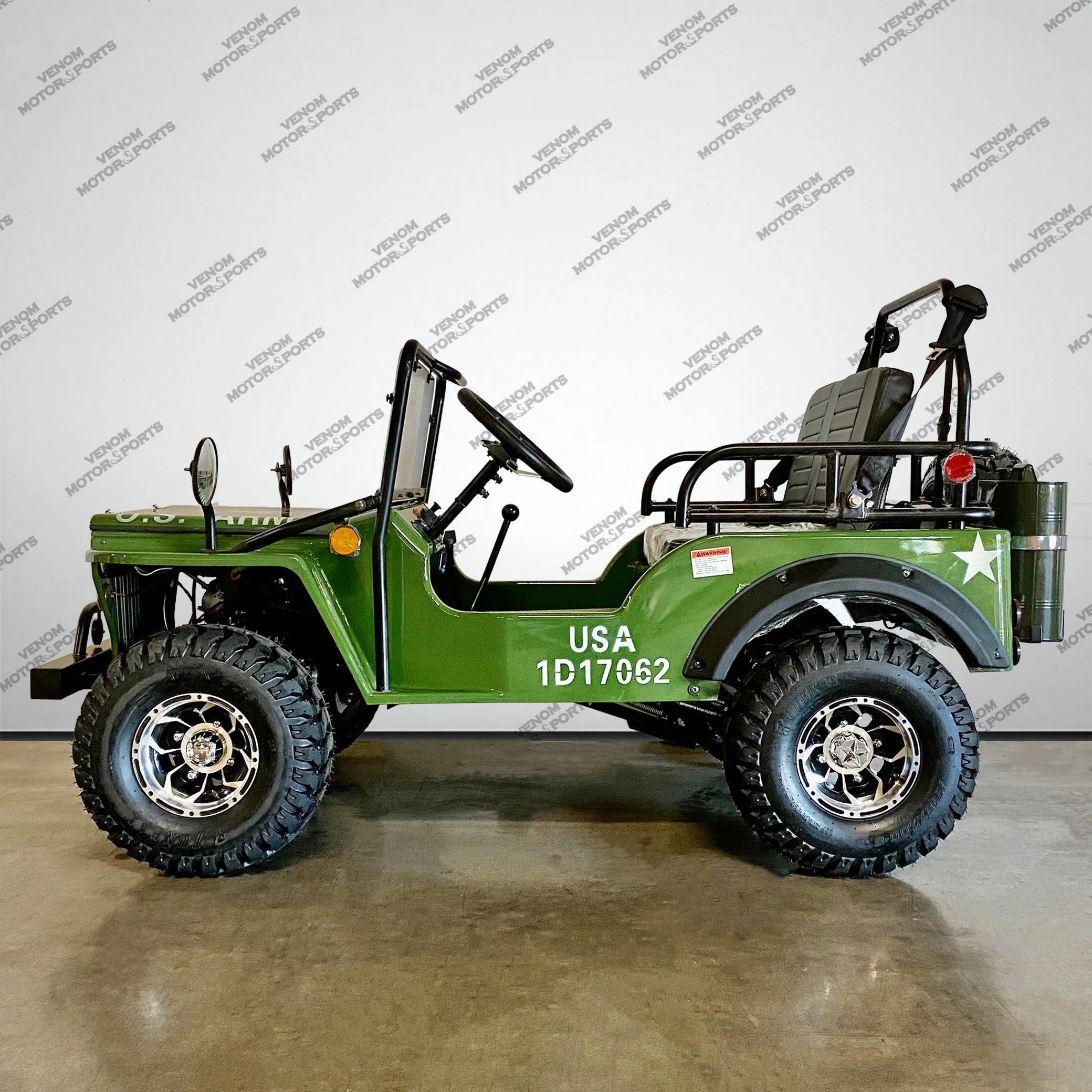 Venom Mini Jeep | 125cc | 2 Seater | Willys Edition | 3 Speed