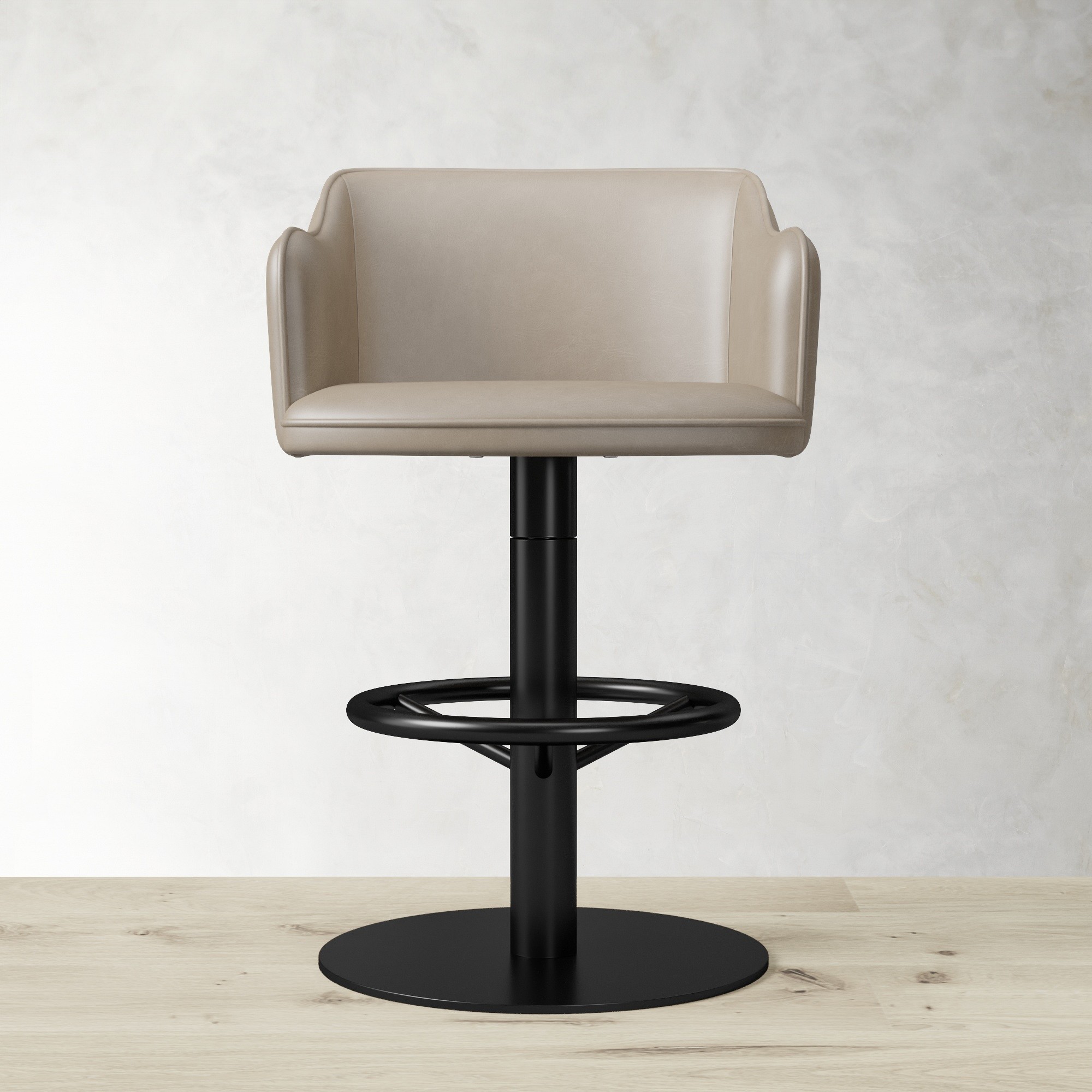Harding Upholstered Pedestal Counter  & Bar Stool
