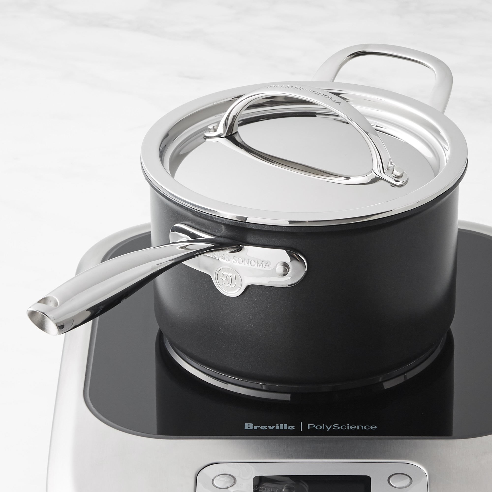 Williams Sonoma Signature Thermo-Clad™ Nonstick Covered Saucepan