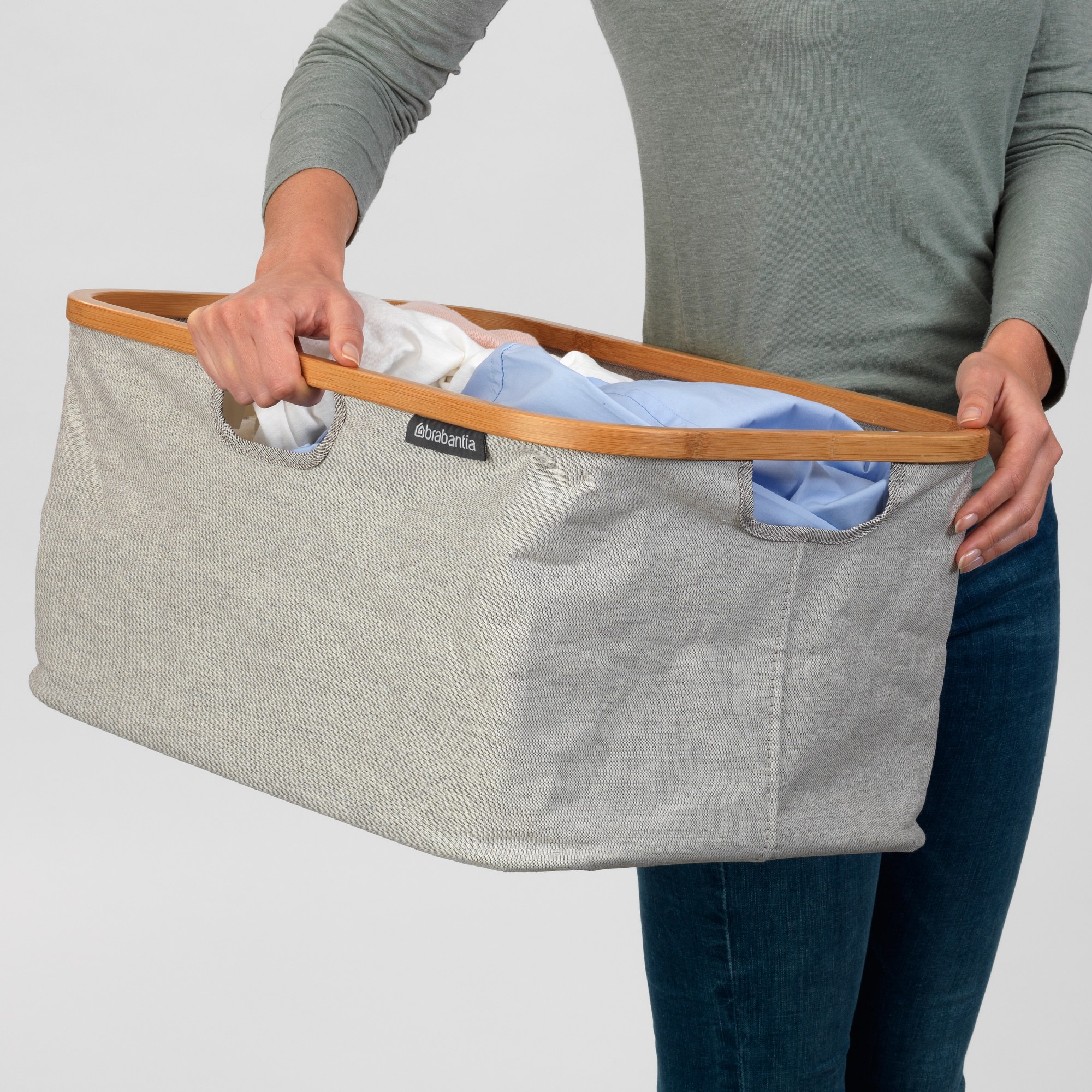 Brabantia Foldable Laundry Basket, Grey