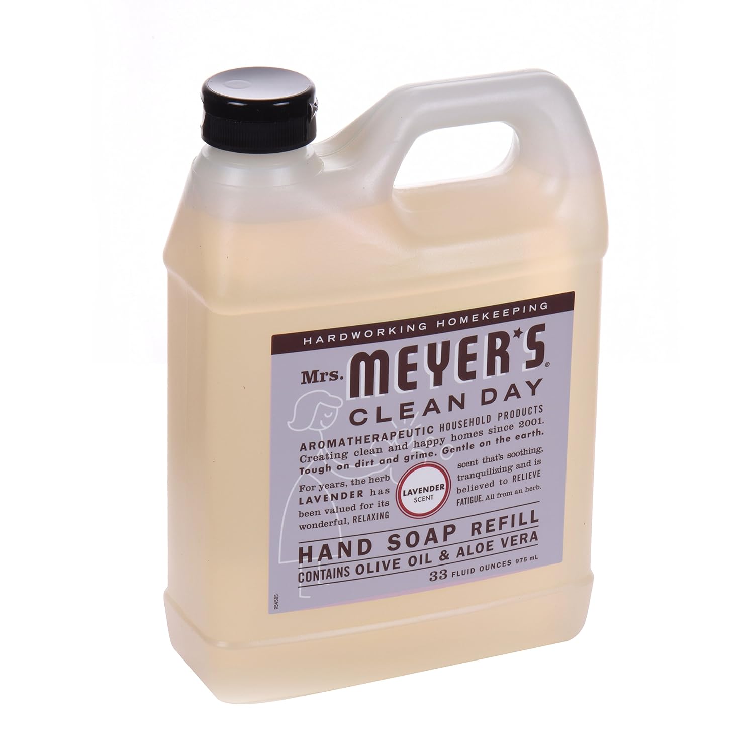 MRS. MEYER'S CLEAN DAY Liquid Hand Soap Refill, Cruelty Free and Biodegradable Formula, Lemon Verbena Scent, 33 oz