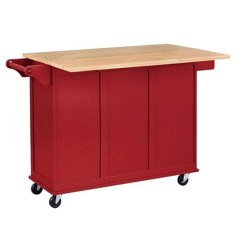 Wayfair® Hardy Solid Wood Kitchen Cart