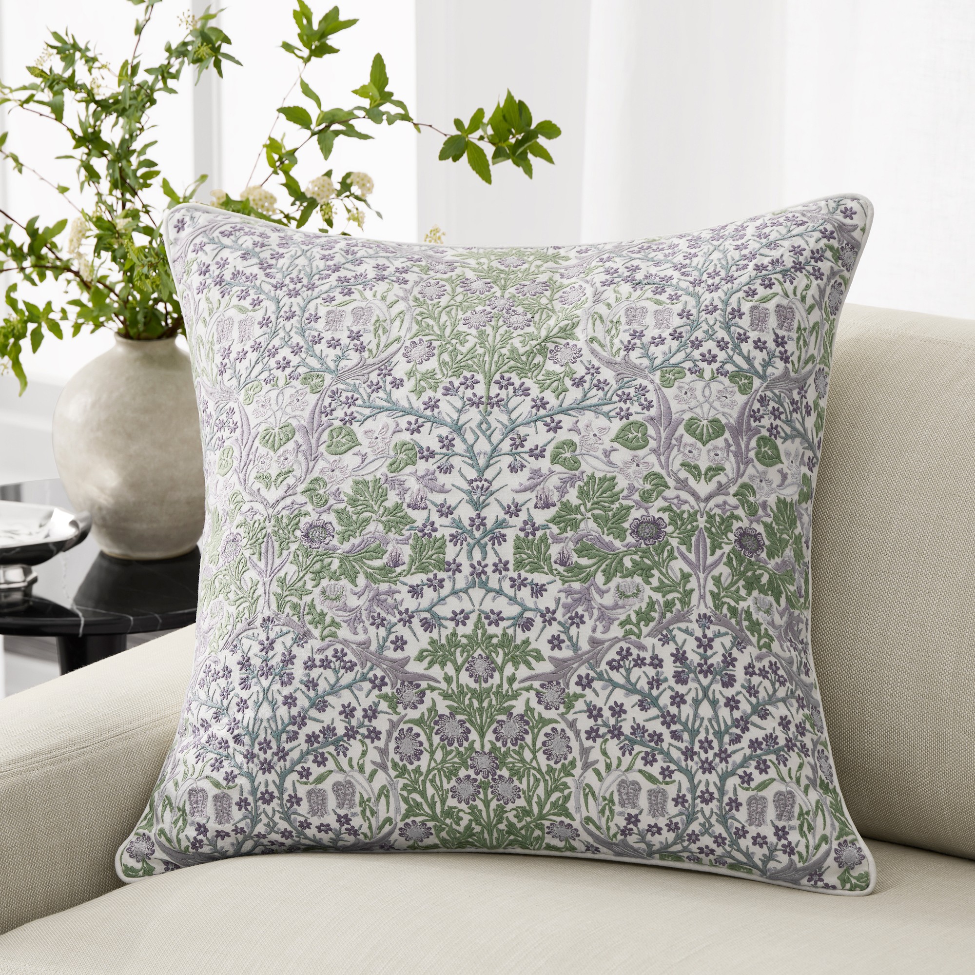 Morris & Co. x Williams Sonoma Home Blackthorn Pillow Cover