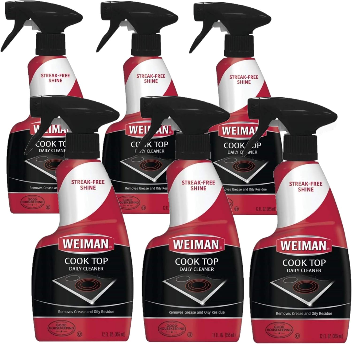 Weiman Non-Abrasive, No Scratch Induction Glass Ceramic Stove Cooktop Heavy Duty Cleaner and Polish, 20 Ounce