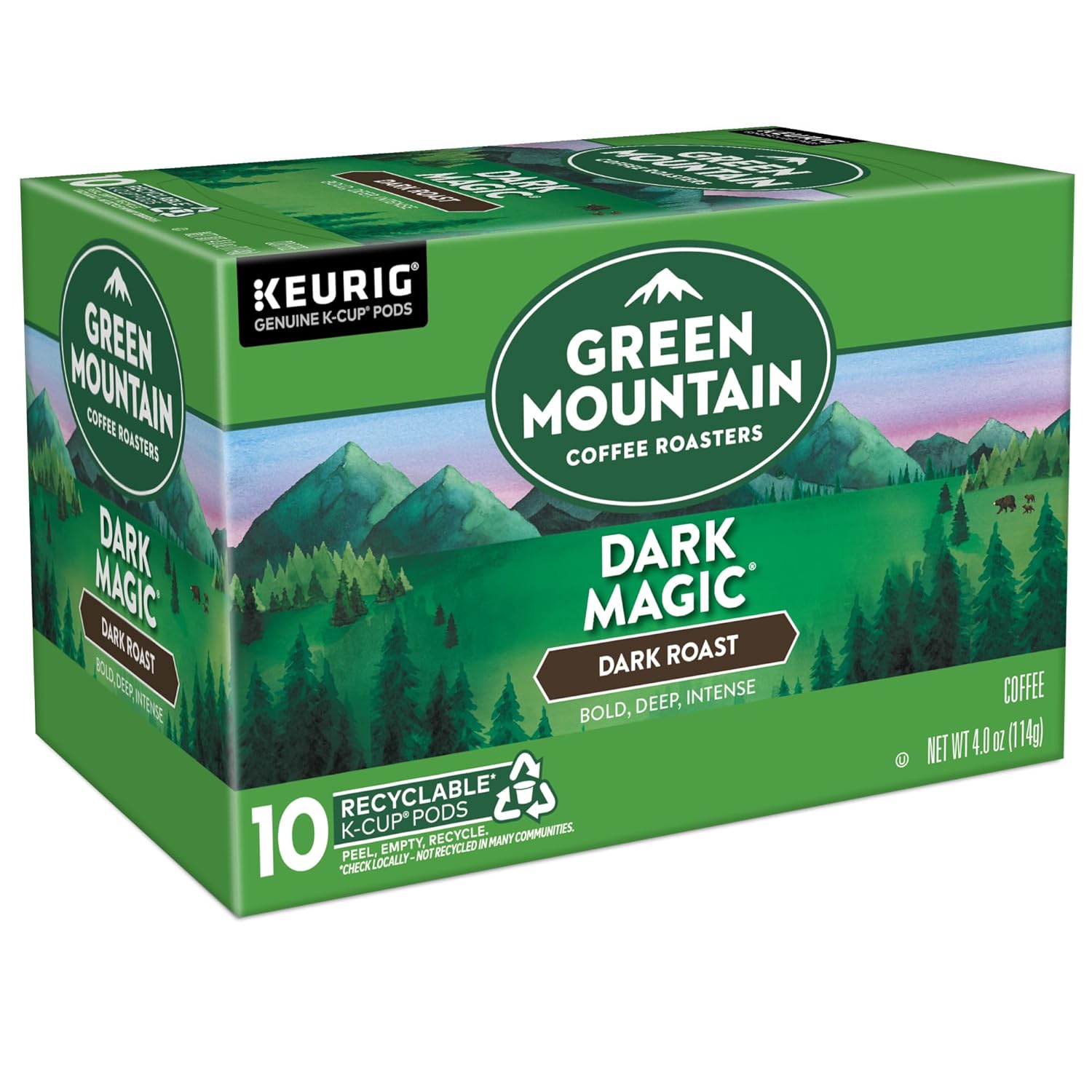Green Mountain Coffee Roasters Dark Magic Keurig Single-Serve K-Cup Pods, Dark Roast Coffee, 72 Count (6 Packs of 12)