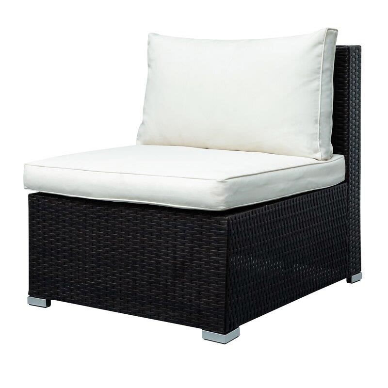 Lancaer Wicker/Rattan 6 - Person Seating Group with Cushions