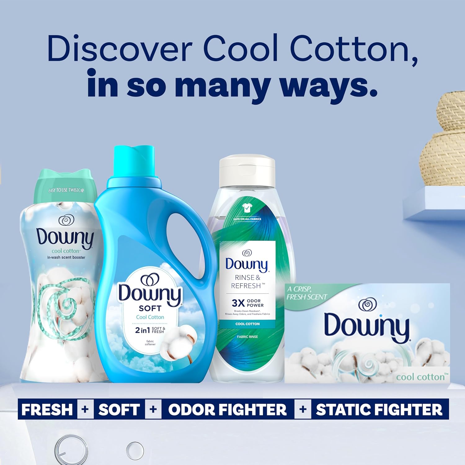 Downy Fabric Softener Liquid, April Fresh Scent, 140 fl oz, 190 Loads, HE Compatible