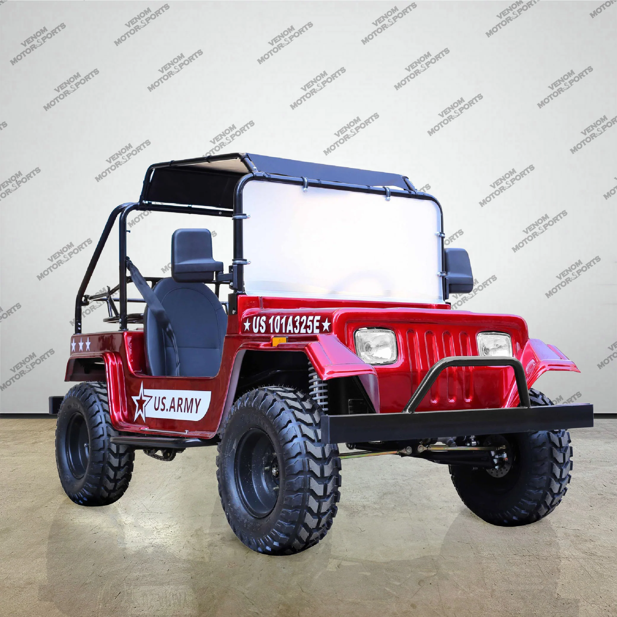 Venom 200cc Mini Jeep | Willys Edition | Full-Size | Automatic