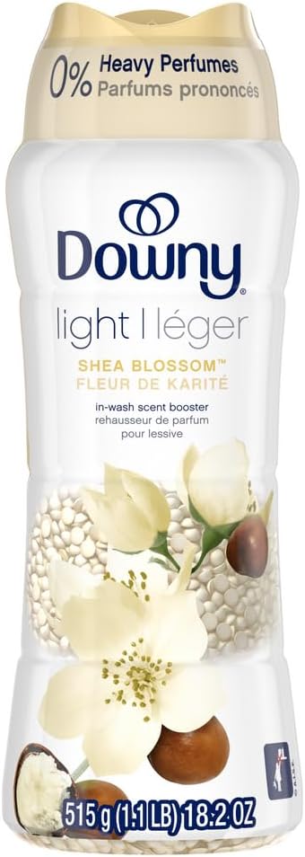 Downy Light In Wash Scent Booster Beads, Ocean Mist Scent, 24 oz, Downy Scent Booster Beads, Laundry Beads, No Heavy Perfumes
