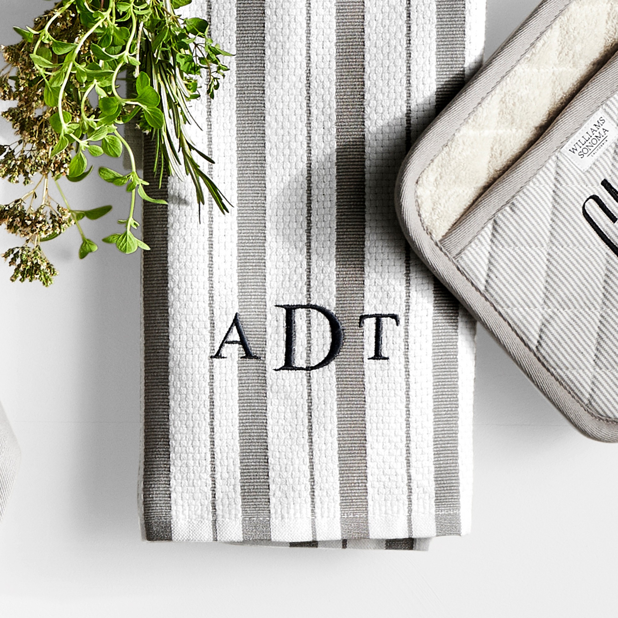 Williams Sonoma Classic Striped Dishcloths, Set of 4